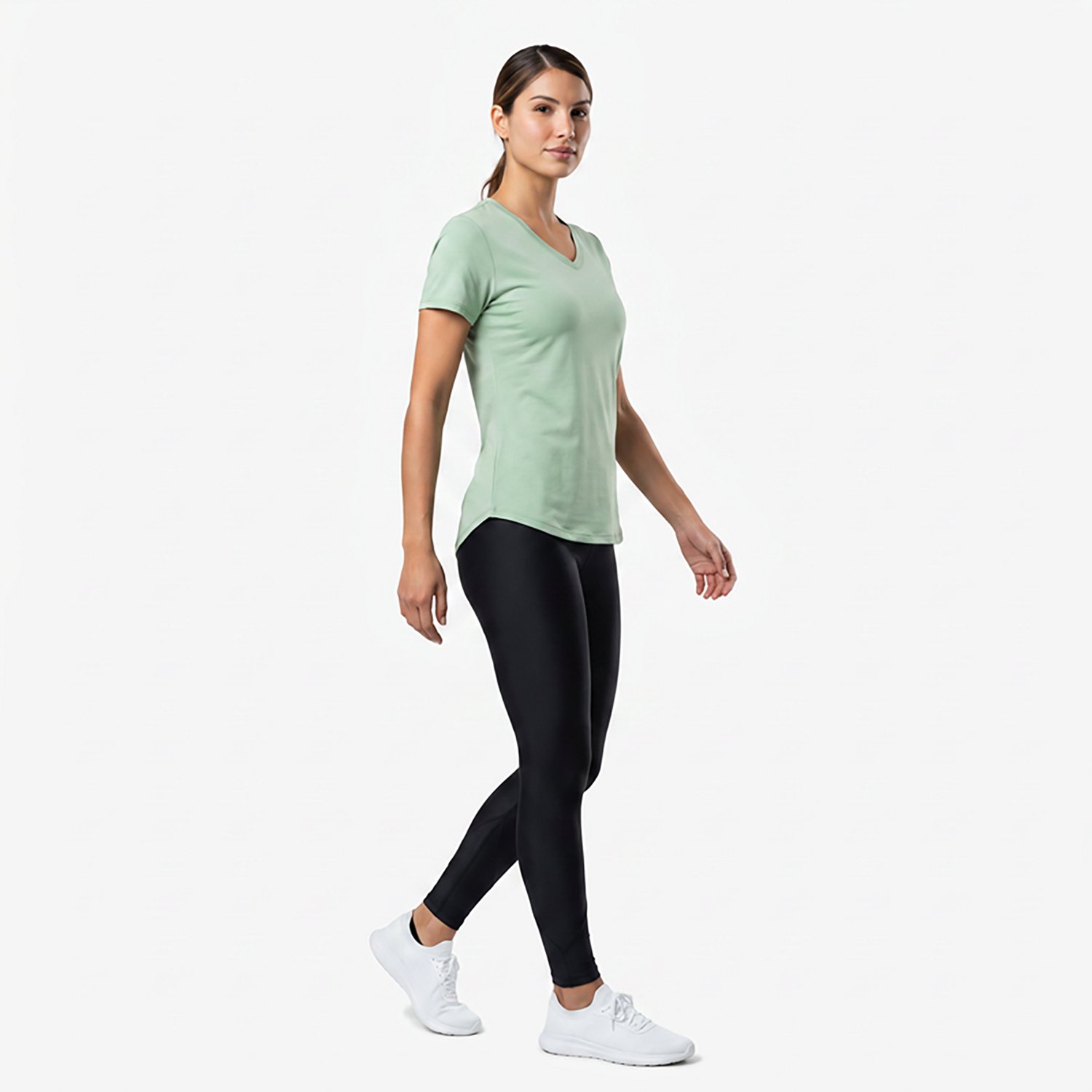 BCG Women's Turbo Melange V-neck T-shirt - view number 3