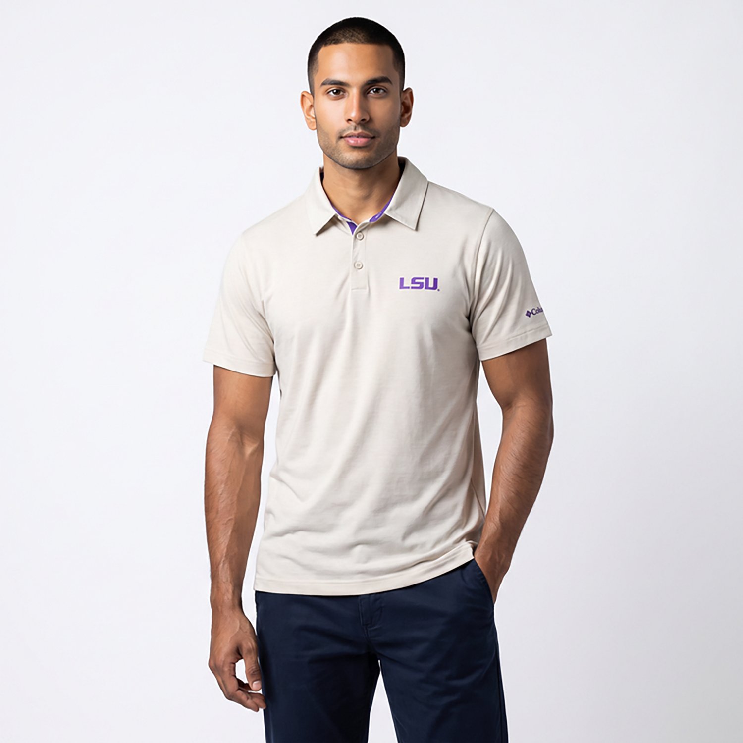 Columbia Sportswear Men's Louisiana State University Tech Trail Polo - view number 6