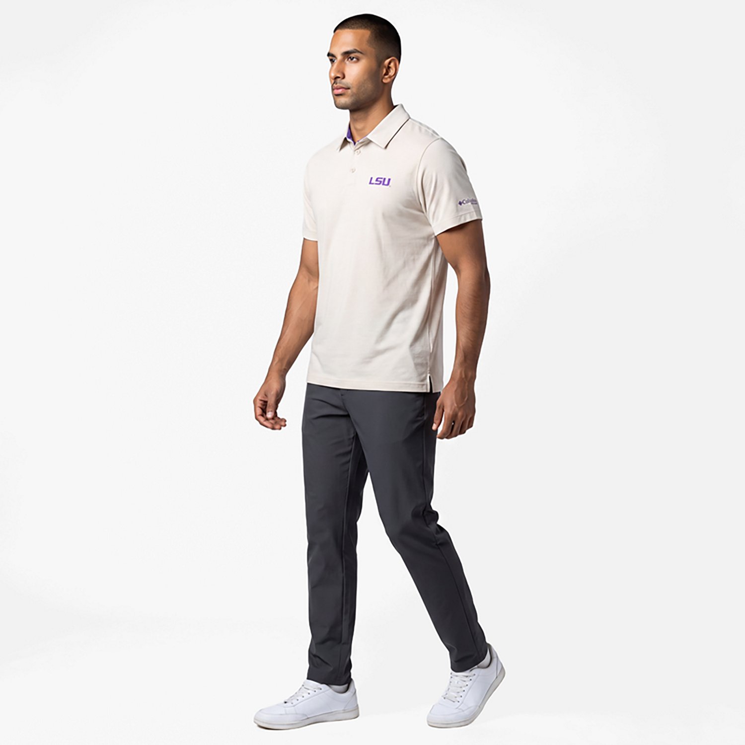 Columbia Sportswear Men's Louisiana State University Tech Trail Polo - view number 7
