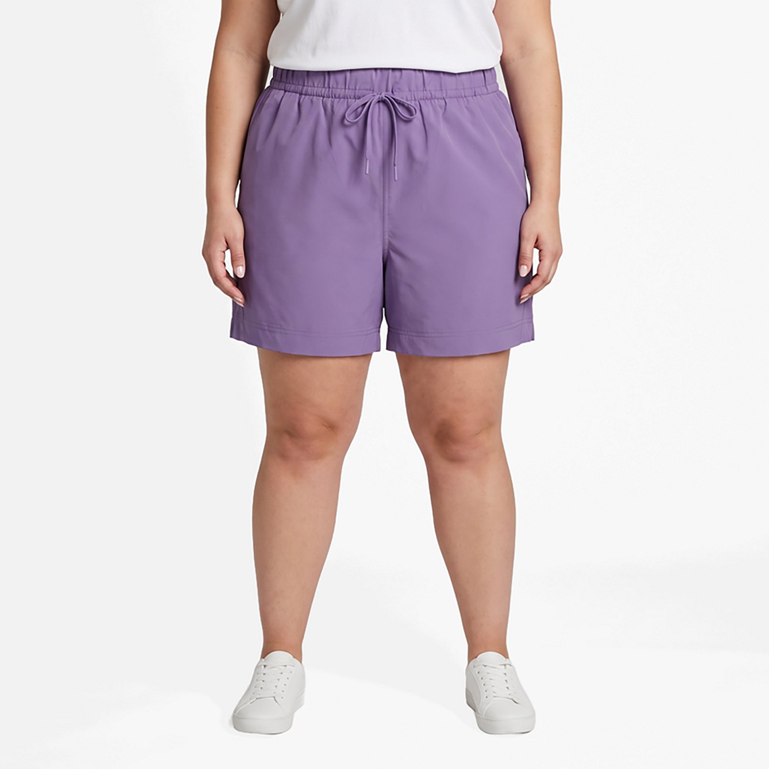 BCG Women's Plus Taped Woven Shorts 4.5 in                                                                                       - view number 2