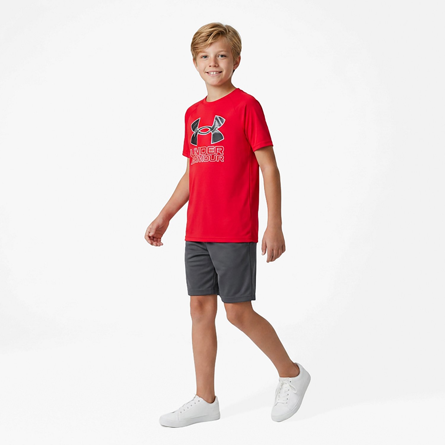 Under Armour Boys' Hybrid Printed Short Sleeve T-shirt                                                                           - view number 2