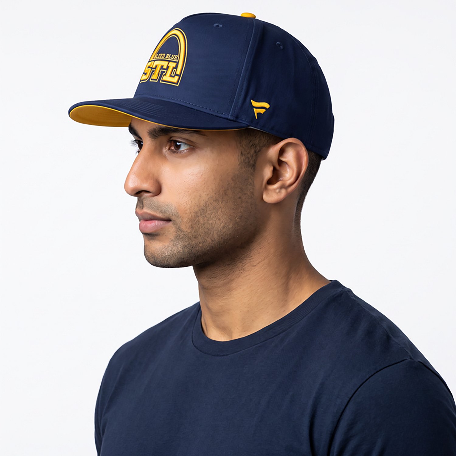 Fanatics Blues Rink Hometown 13 Flat Brim Snapback Cap - view number 3
