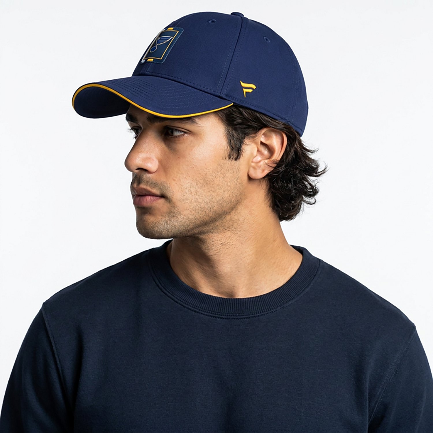 Fanatics Gold St Louis Blues Authentic Pro Ripstop Adjustable Hat