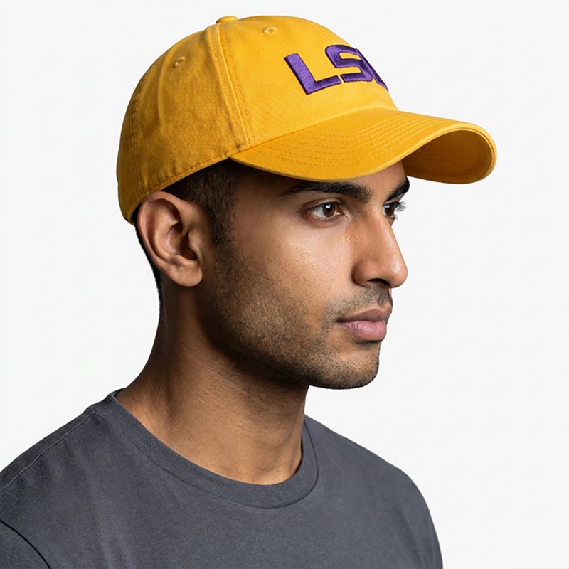 '47 Men's LSU Tigers Clean Up Adjustable Hat, Yellow