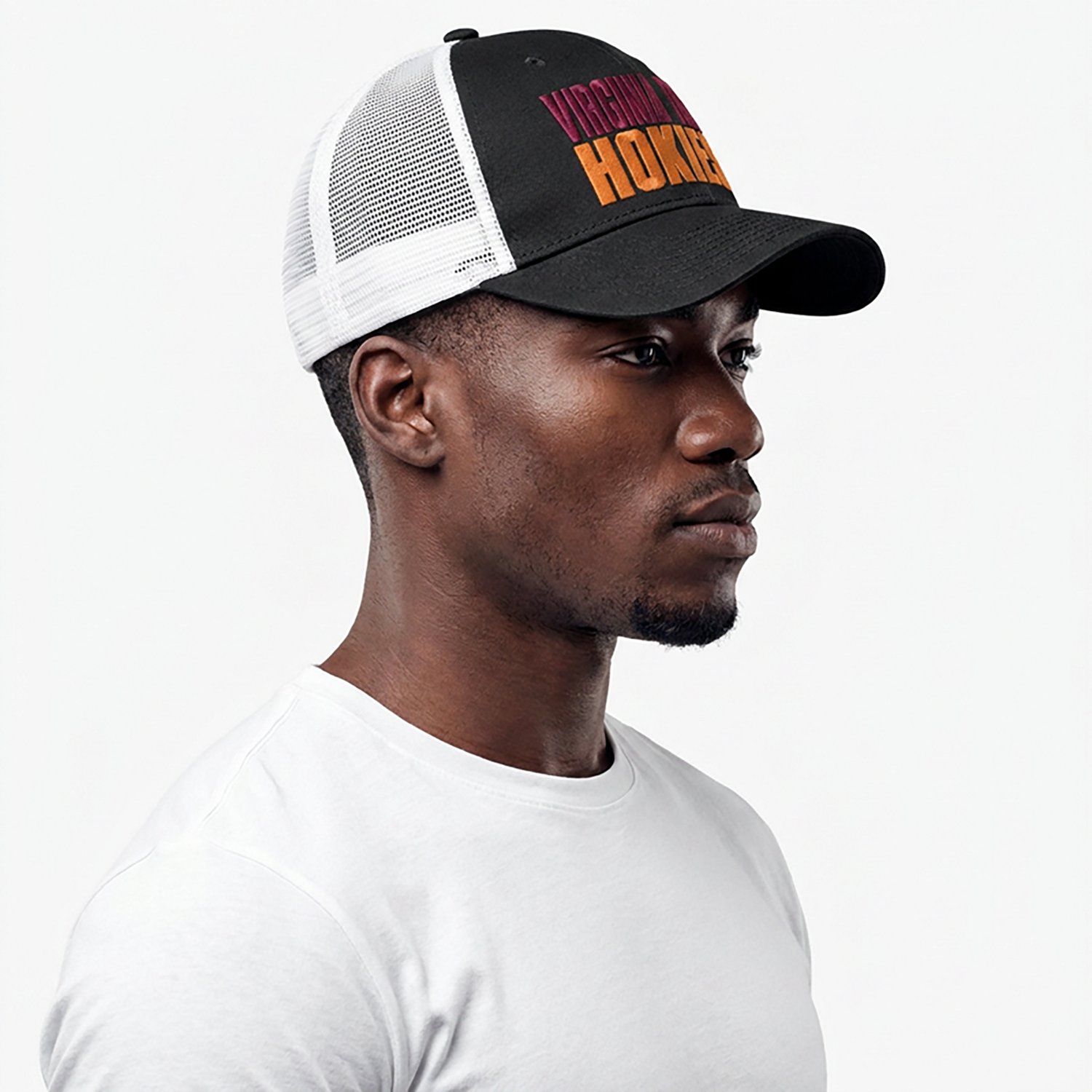 Top of the World /White Virginia Tech Hokies Stockpile Trucker Snapback Hat