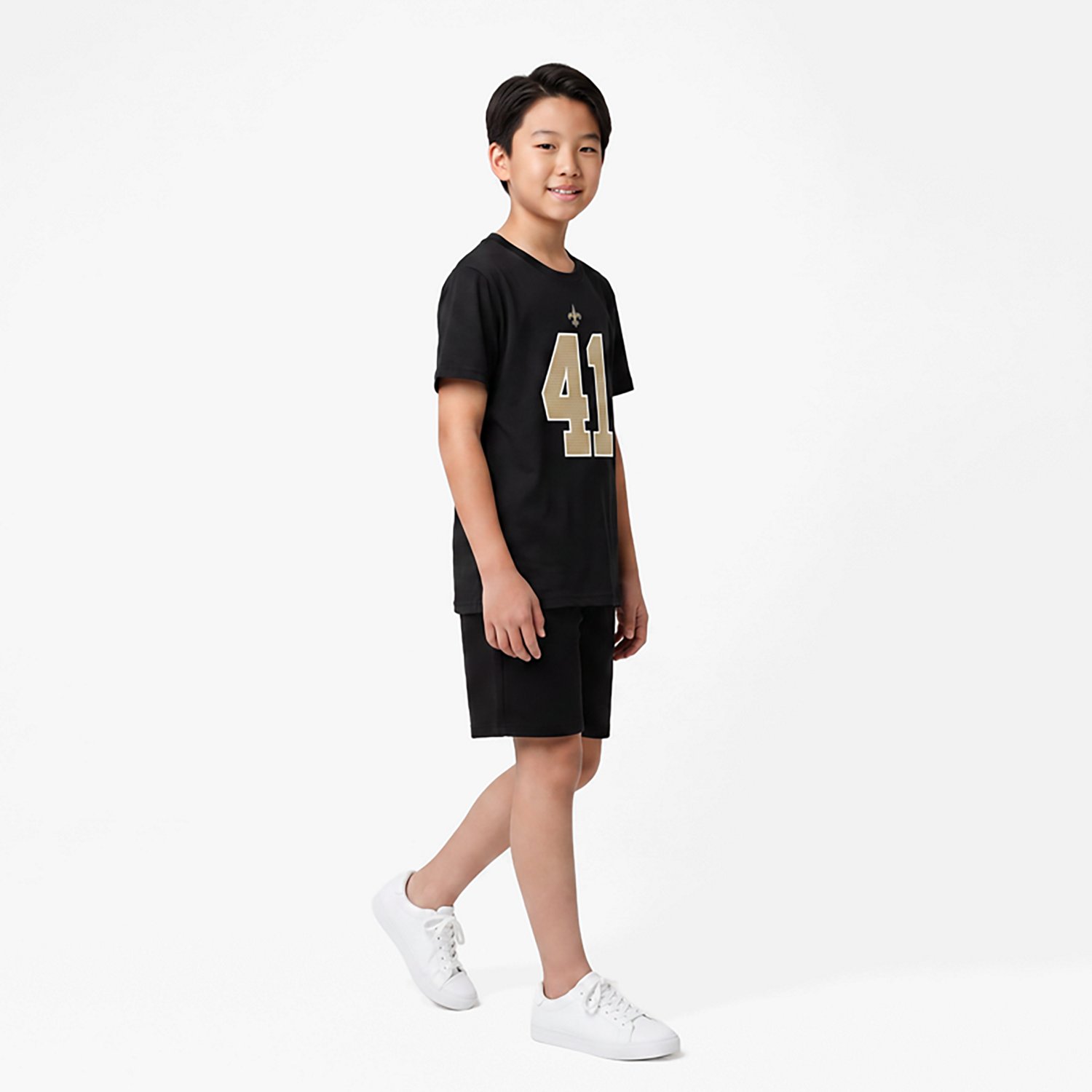 Nike Boys' New Orleans Saints Alvin Kamara Fuse Name and Number T-shirt - view number 3