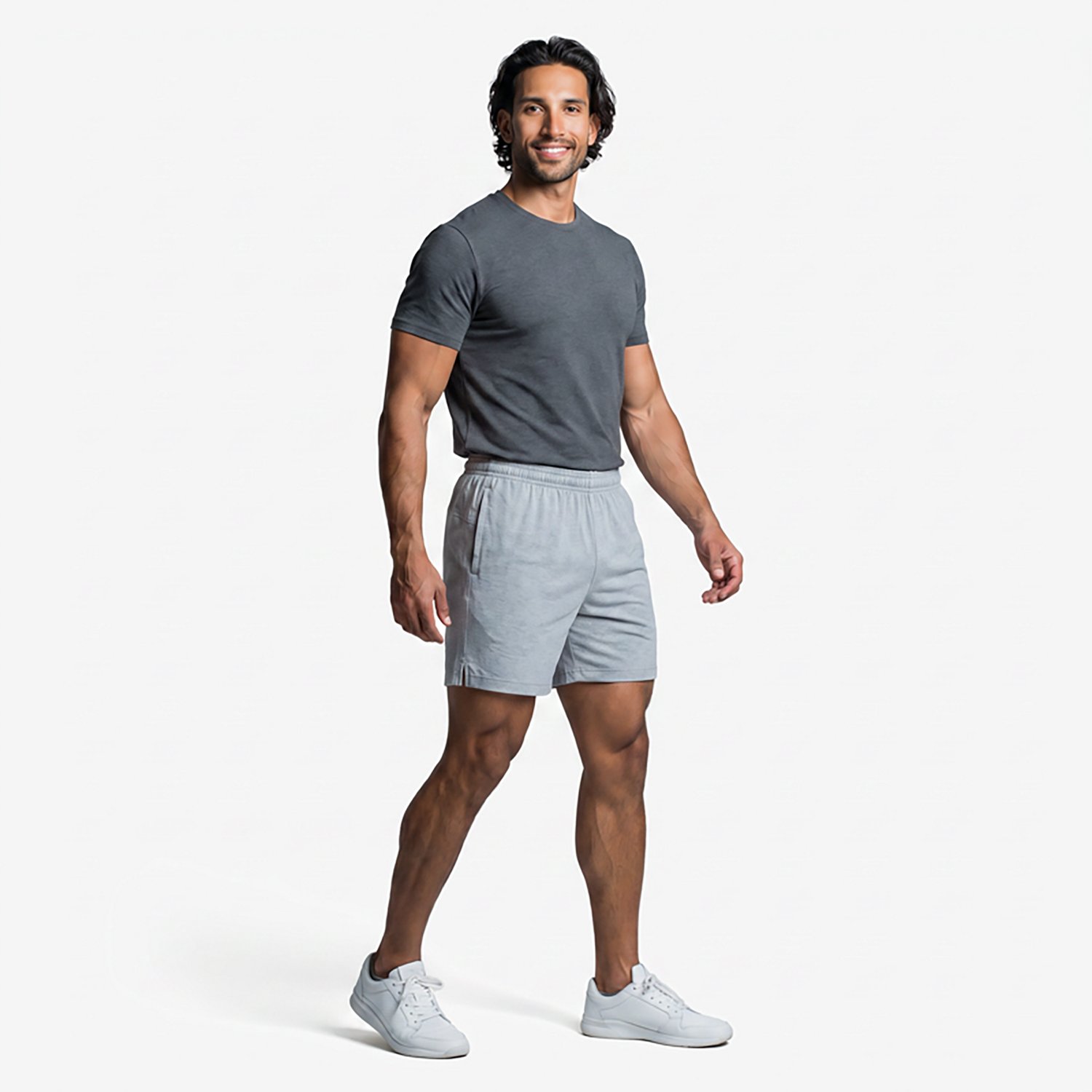 BCG Men's Turbo Melange Shorts 8 in                                                                                              - view number 3