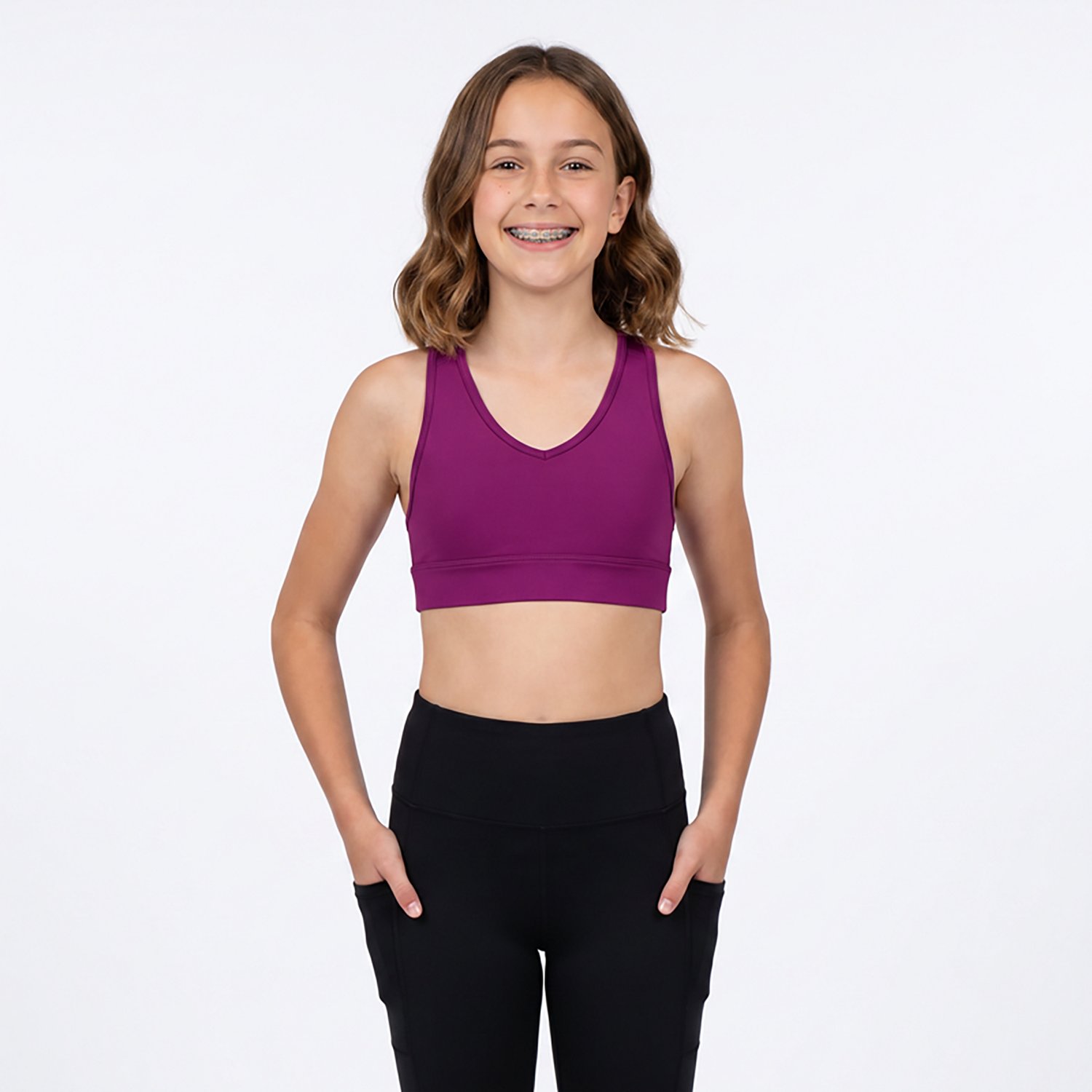 BCG Girls' Volley Low Support Sports Bra