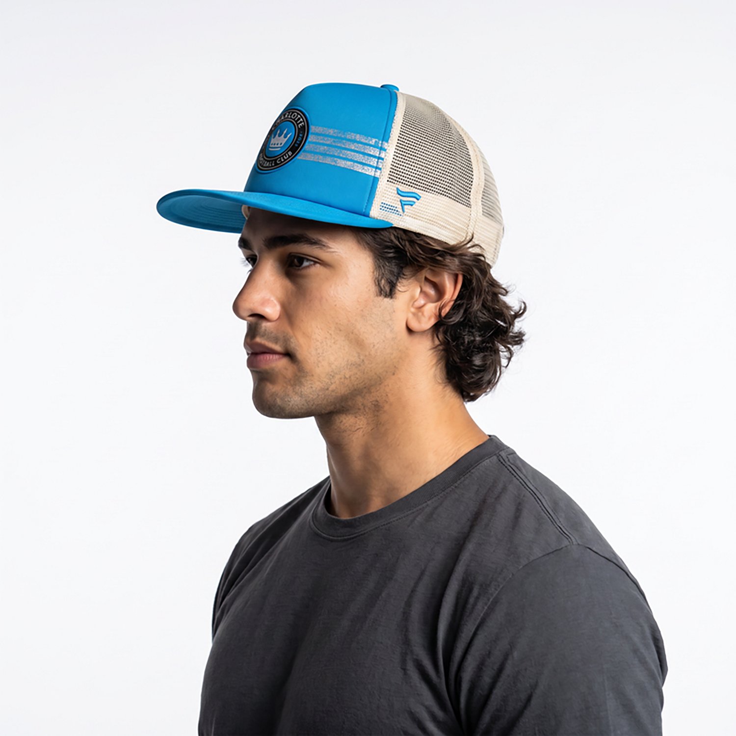 Fanatics Men's Charlotte FC Journeyman Flat Brim Structured Snapback Cap - view number 3