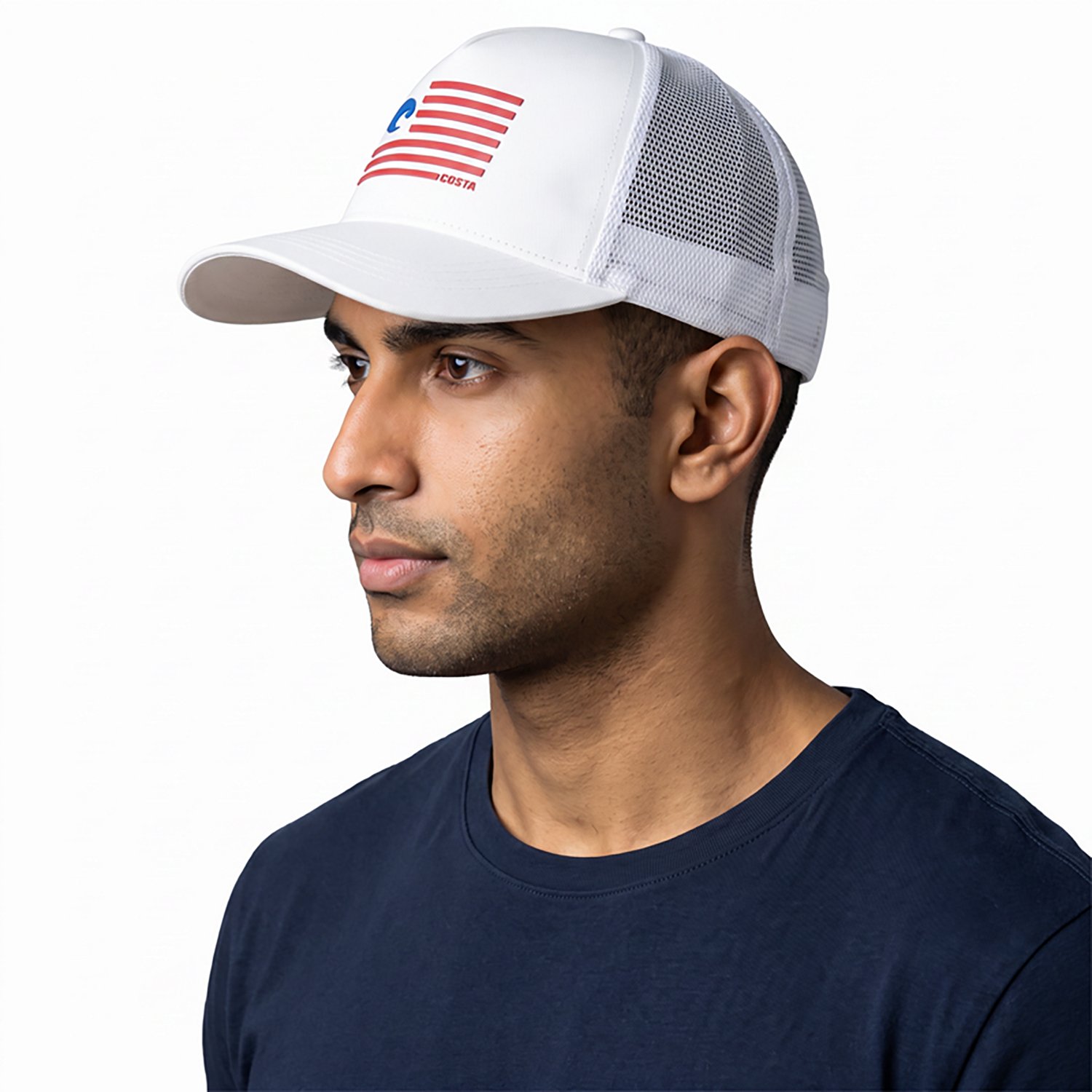 Costa Men's Twill Trucker Pride Logo Cap                                                                                         - view number 2