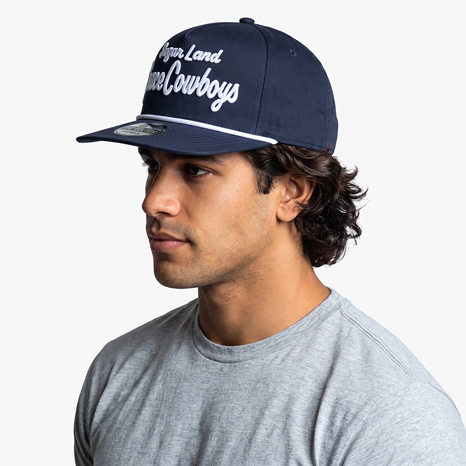 New Era Men's Sugarland Space Cowboys Team Script Golfer Cap