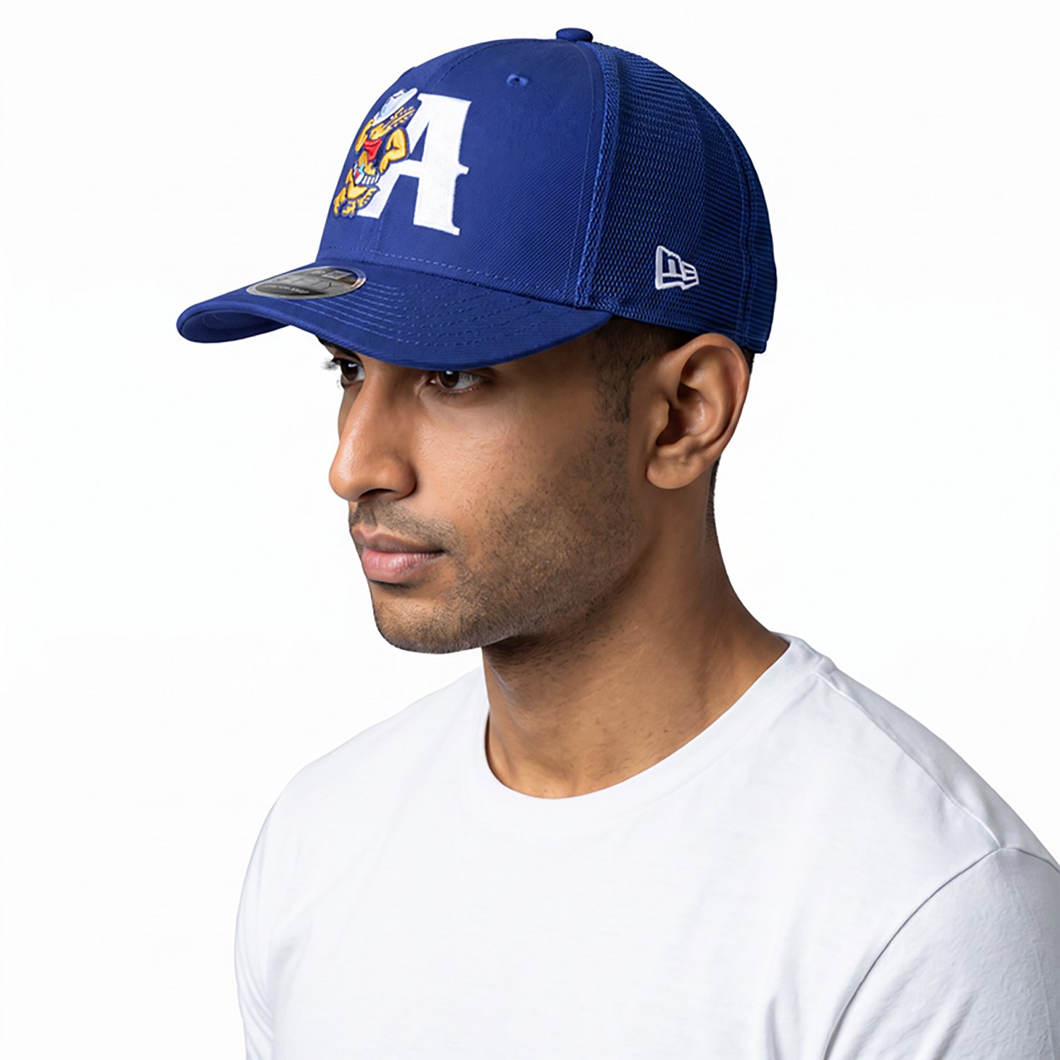 New Era Men's Amarillo Sod Poodles Evergreen Basic Mesh Back 9SEVENTY Cap - view number 3