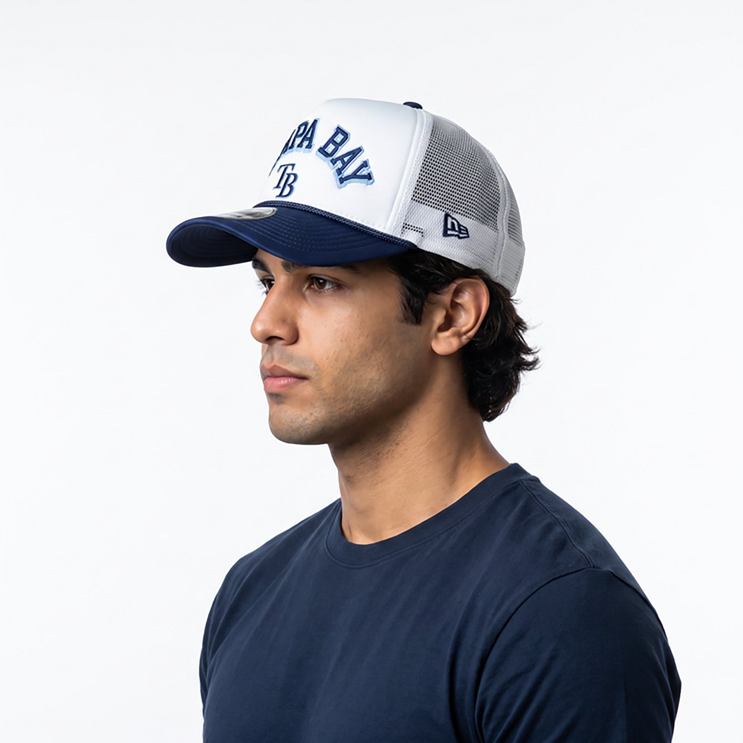 New Era Men's Tampa Bay Rays Chrome Arch 9FORTY Cap