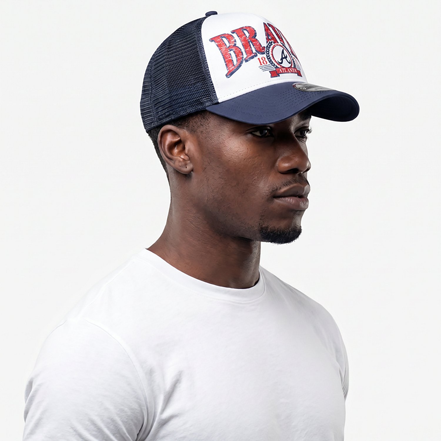 New Era Men's Atlanta Braves Distressed 9FORTY Cap