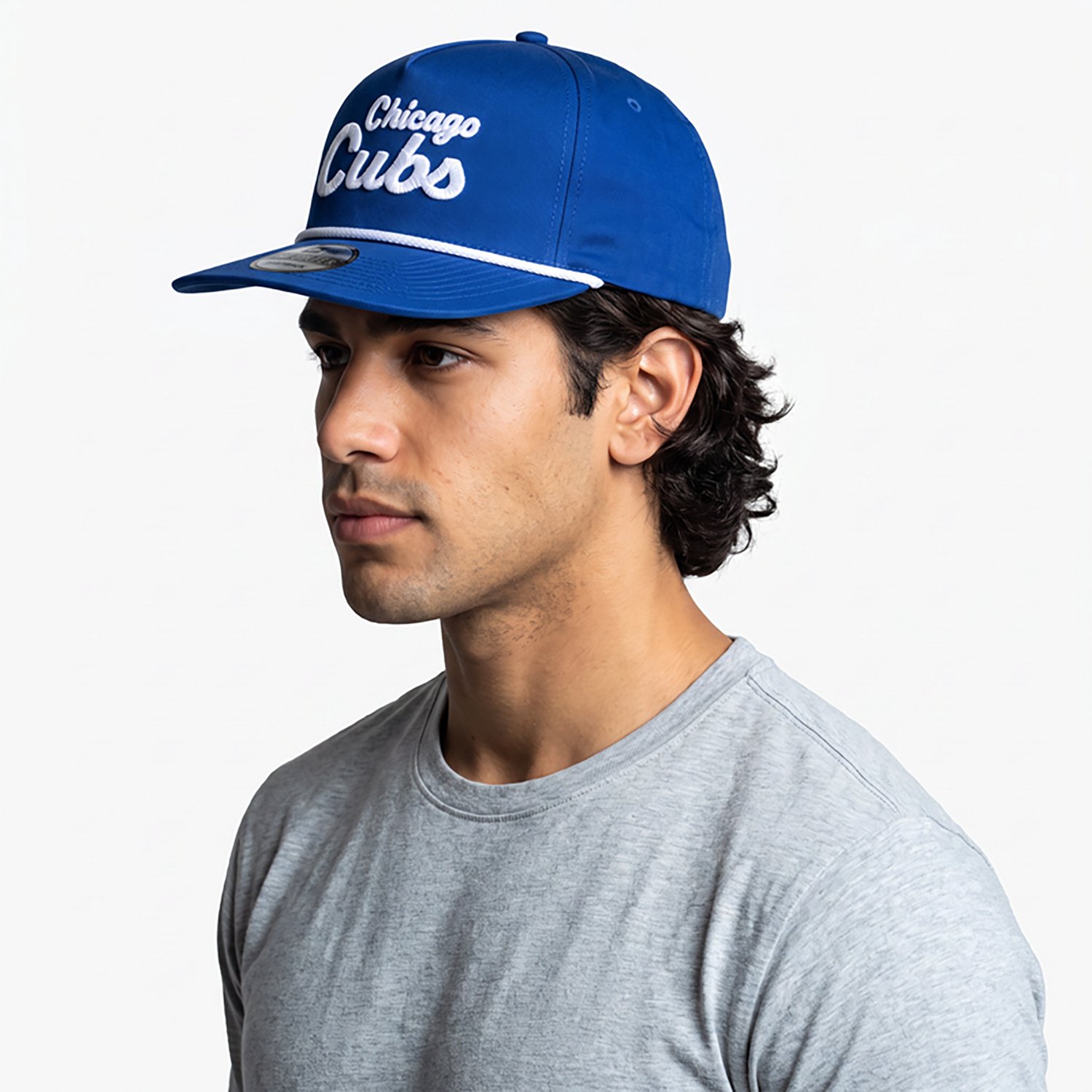 New Era Adults' Chicago Cubs Team Text Golfer Cap