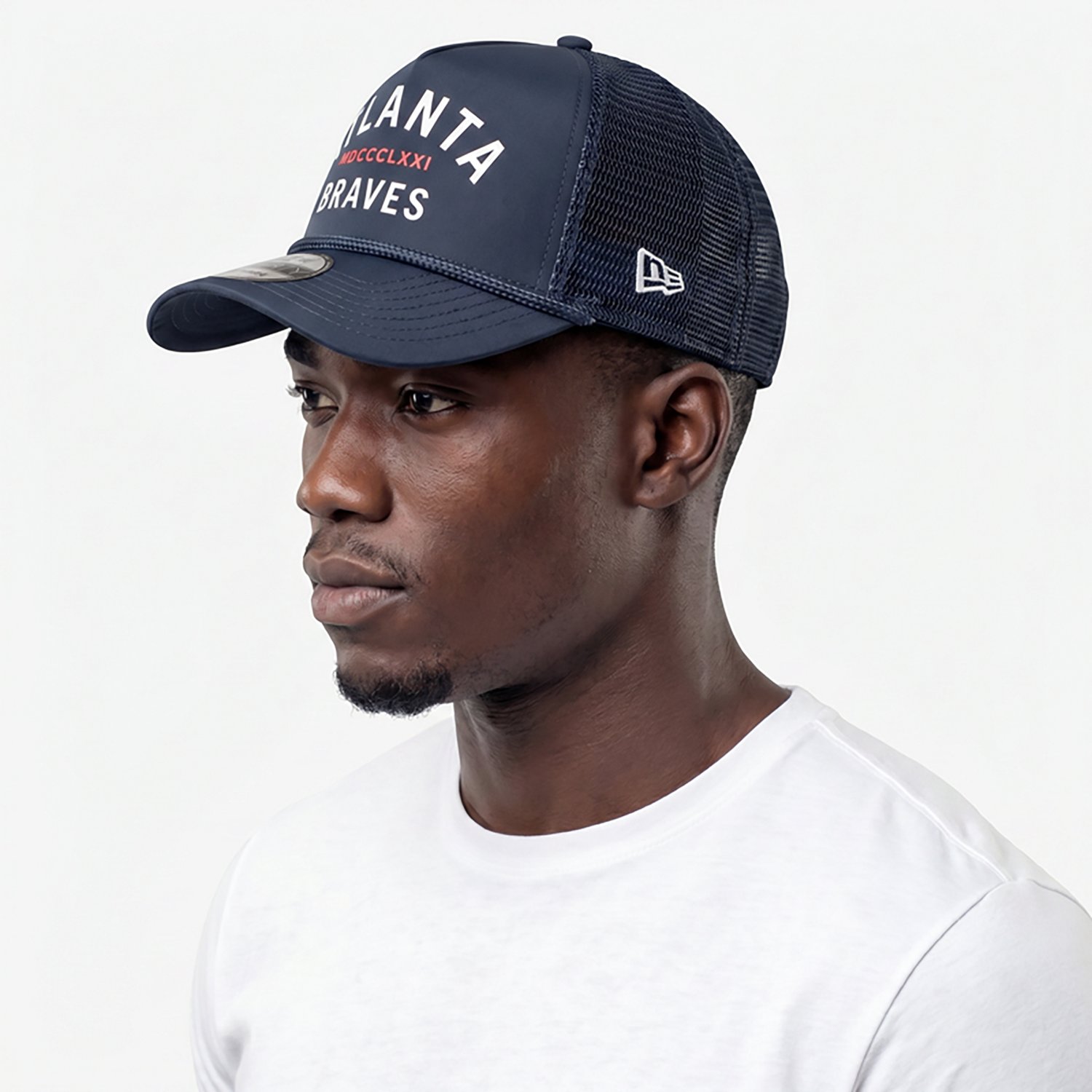 New Era Adults' Braves Minimalist 9FORTY Cap