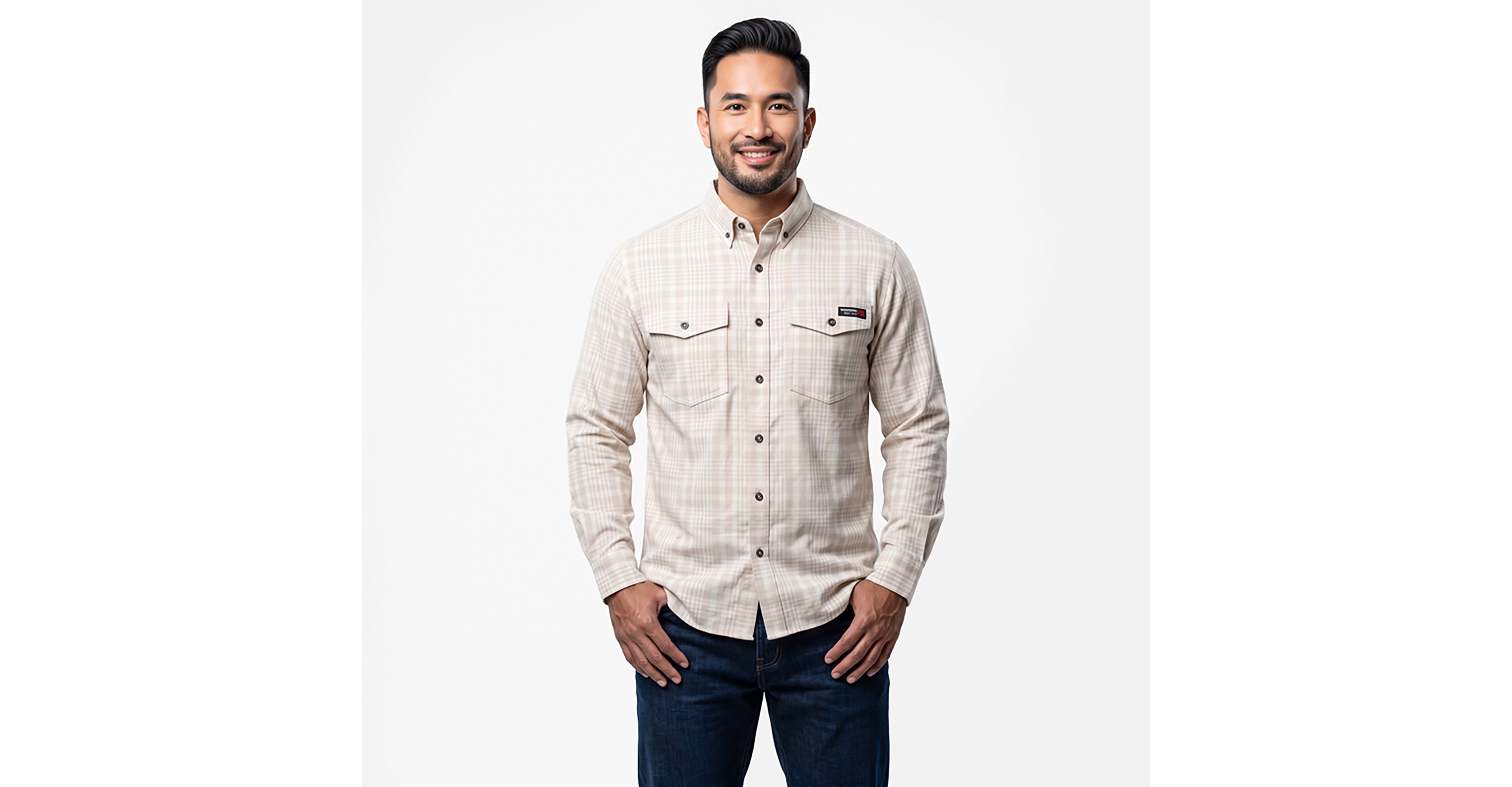 Wolverine Men's Flame Resistant Long Sleeve Twill Button Down Shirt