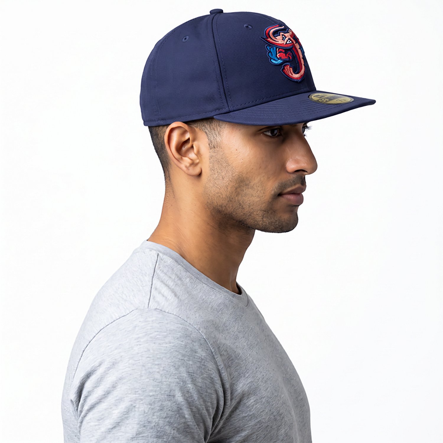 New Era Men's Jumbo Shrimp '25 MiLB OF Home 59FIFTY Fitted Cap - view number 2