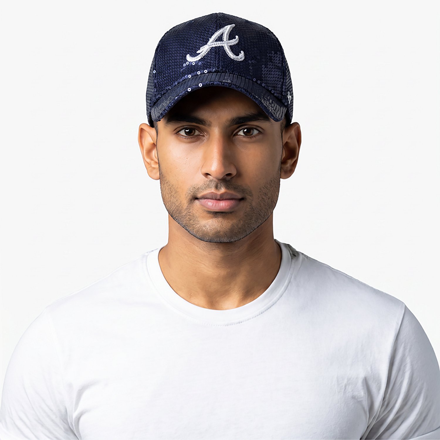 47 Women's Braves Dazzle Logo 47 Clean Up Cap