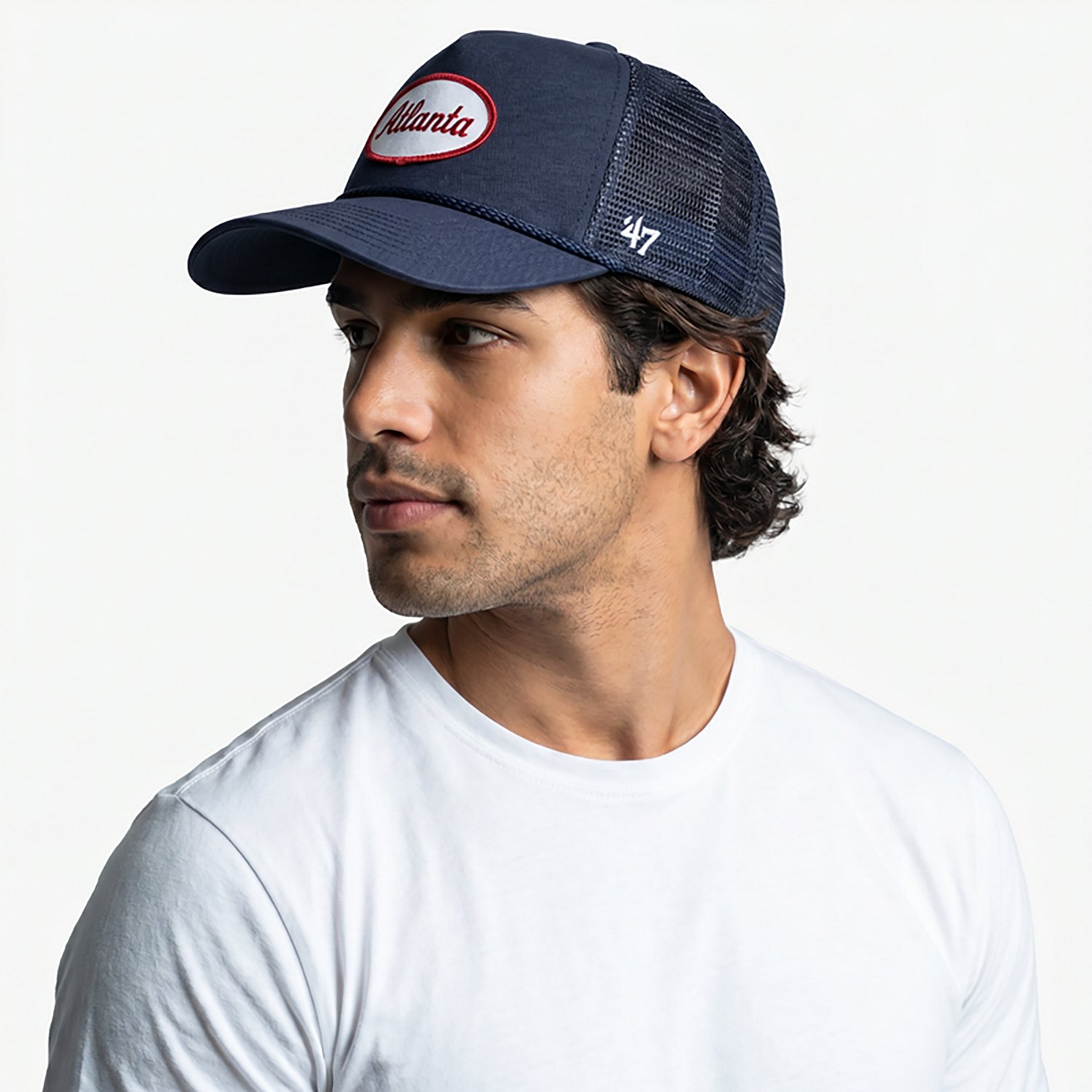 47B Men's Braves Coverall Rope 47 Hitch FM Cap | Academy