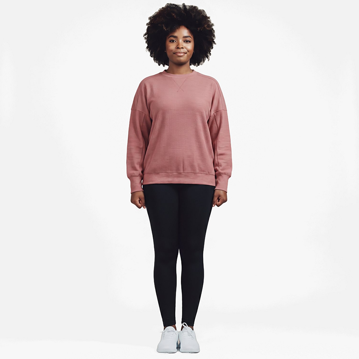 Magellan Outdoors Women's Campfire Crew Neck Ribbed Pullover
