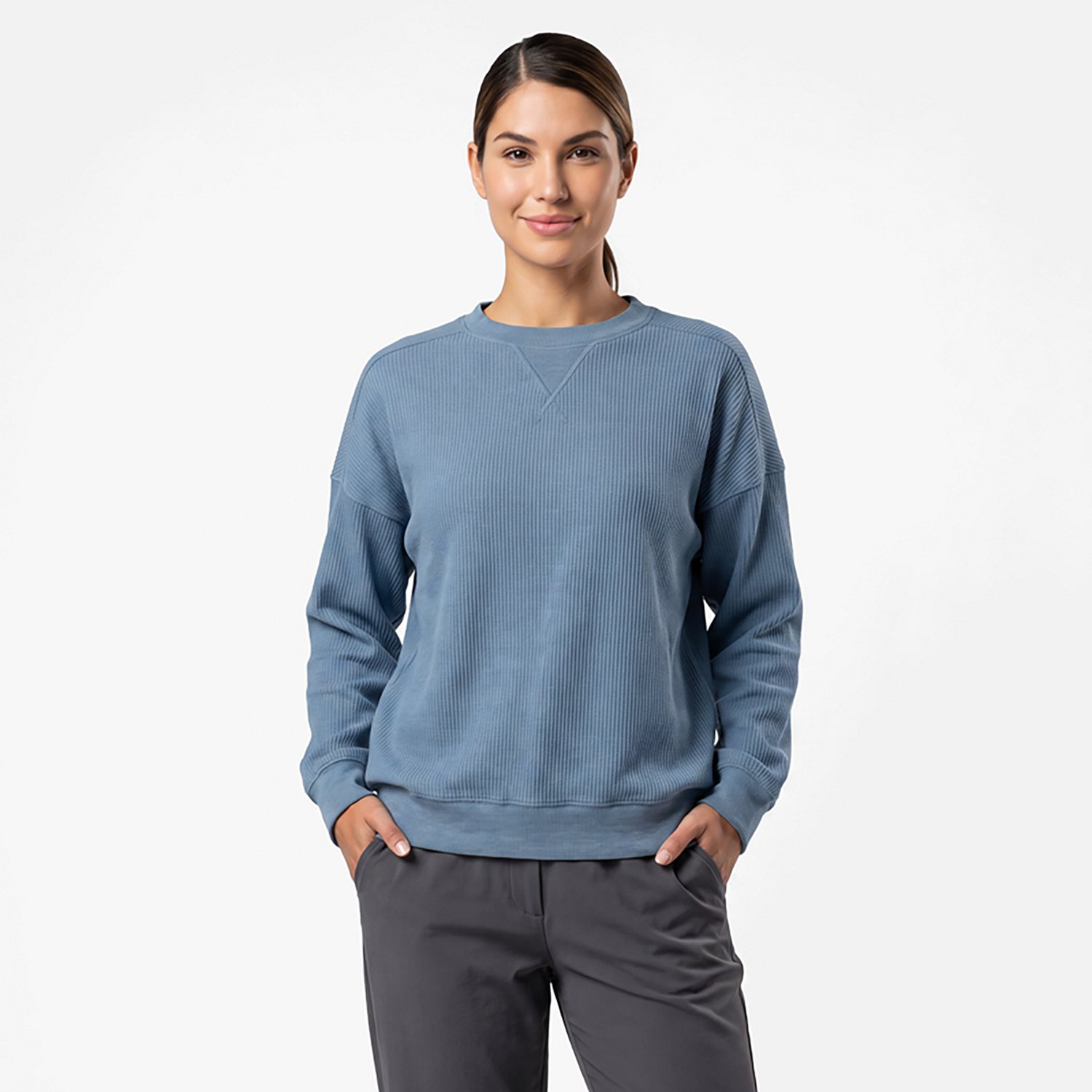Magellan Outdoors Women's Campfire Crew Neck Ribbed Pullover - view number 2