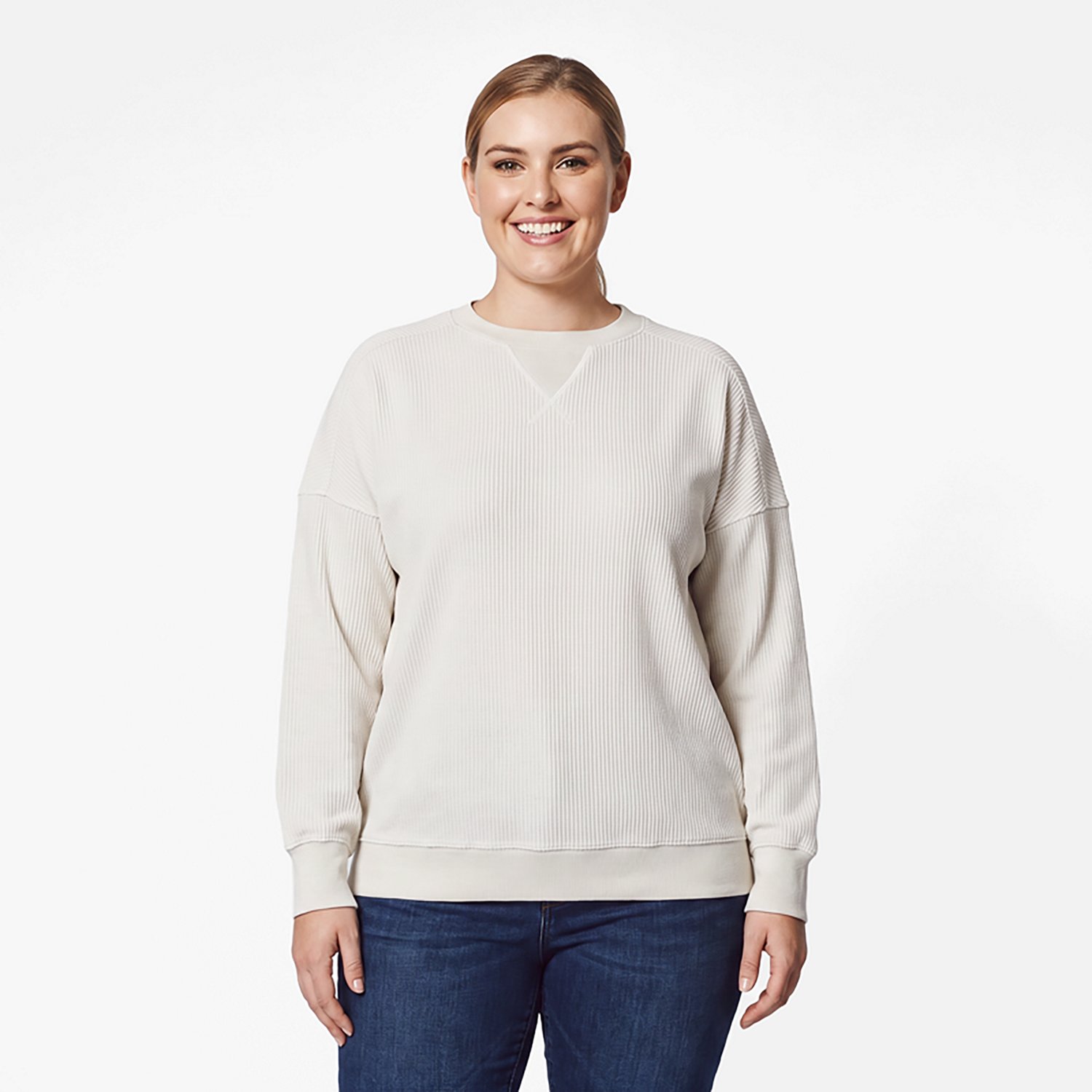 Magellan Outdoors Women's Campfire Crew Neck Ribbed Pullover - view number 2