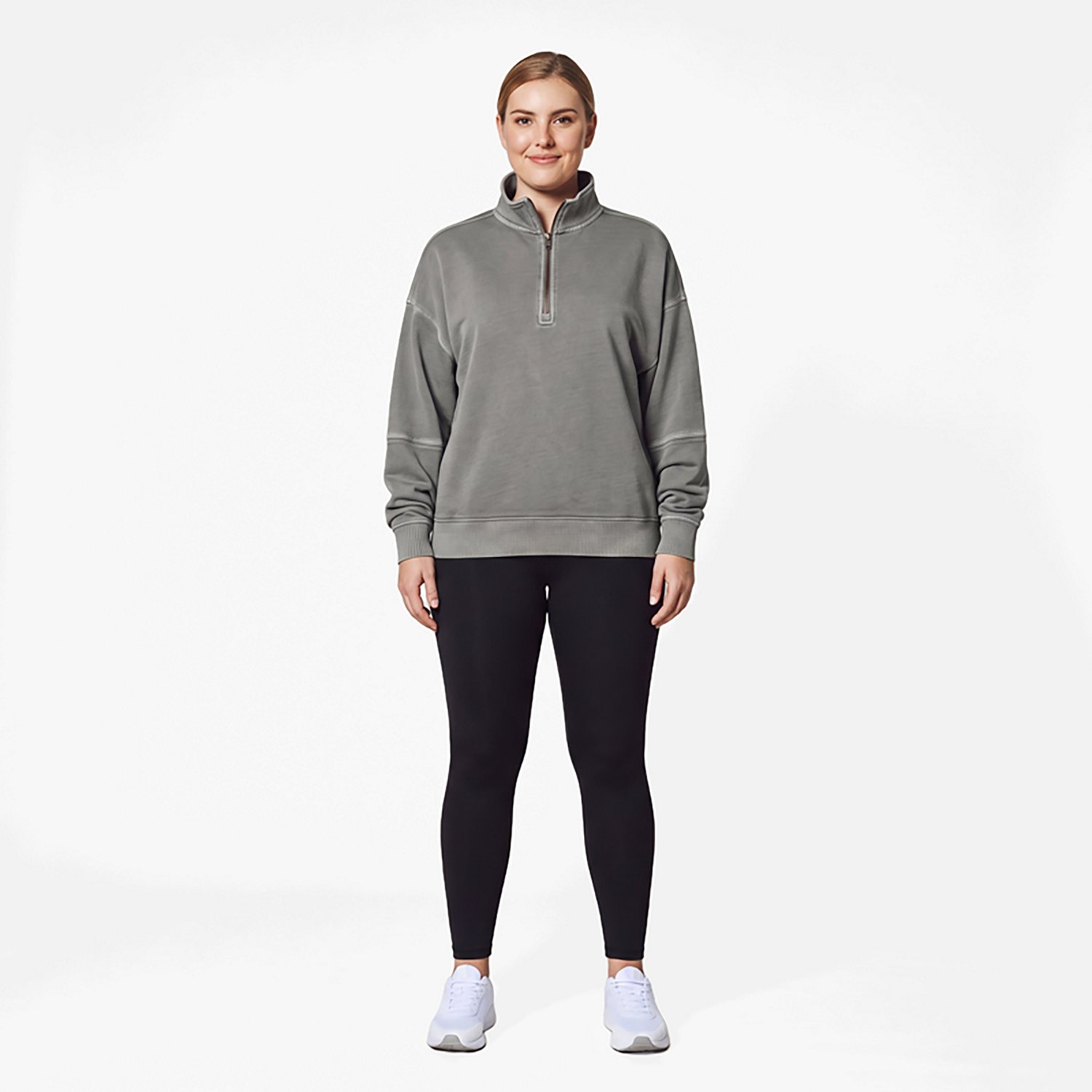 Magellan Outdoors Women's Campfire Washed 1/2-Zip Sweatshirt