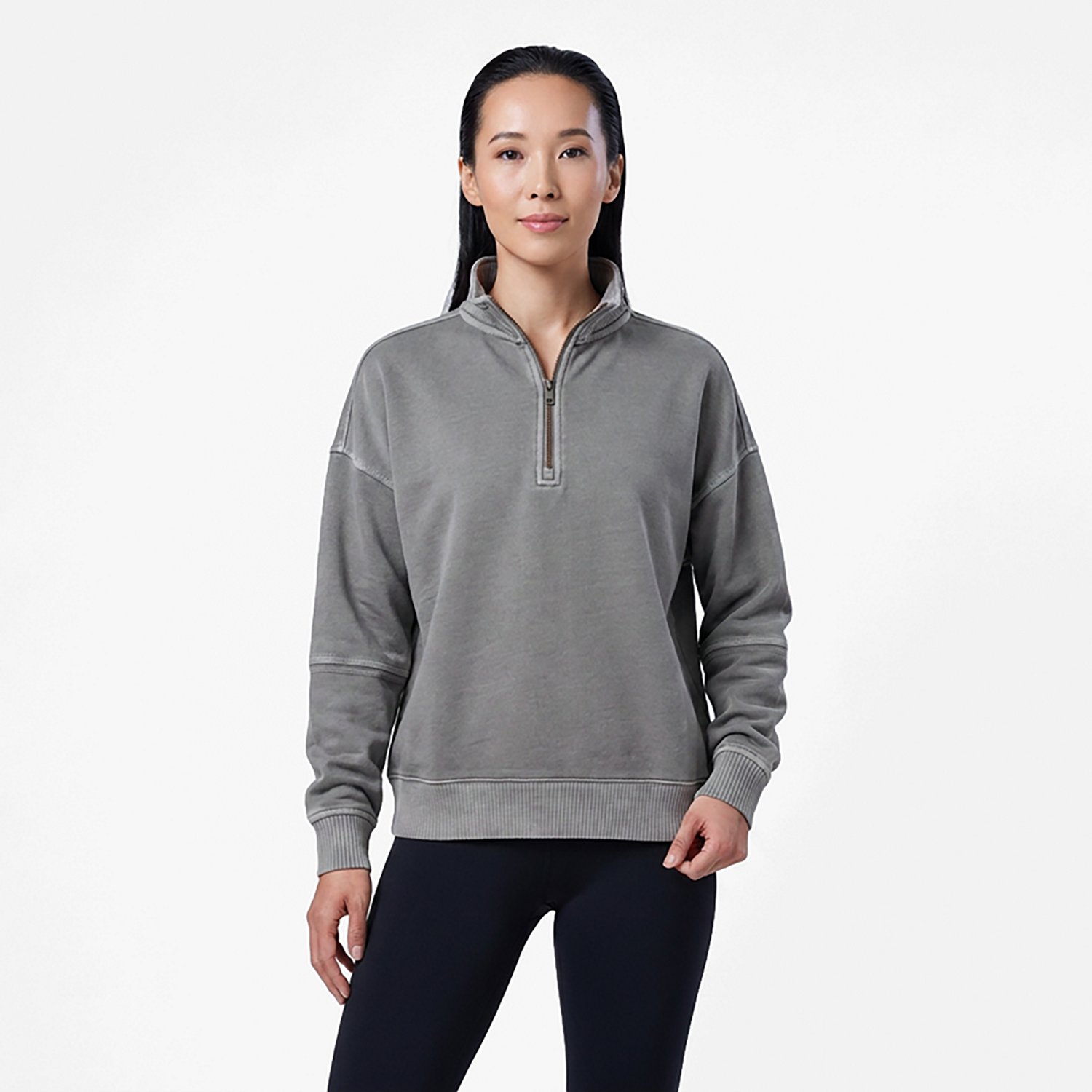 Magellan Outdoors Women's Campfire Washed 1/2-Zip Sweatshirt - view number 2