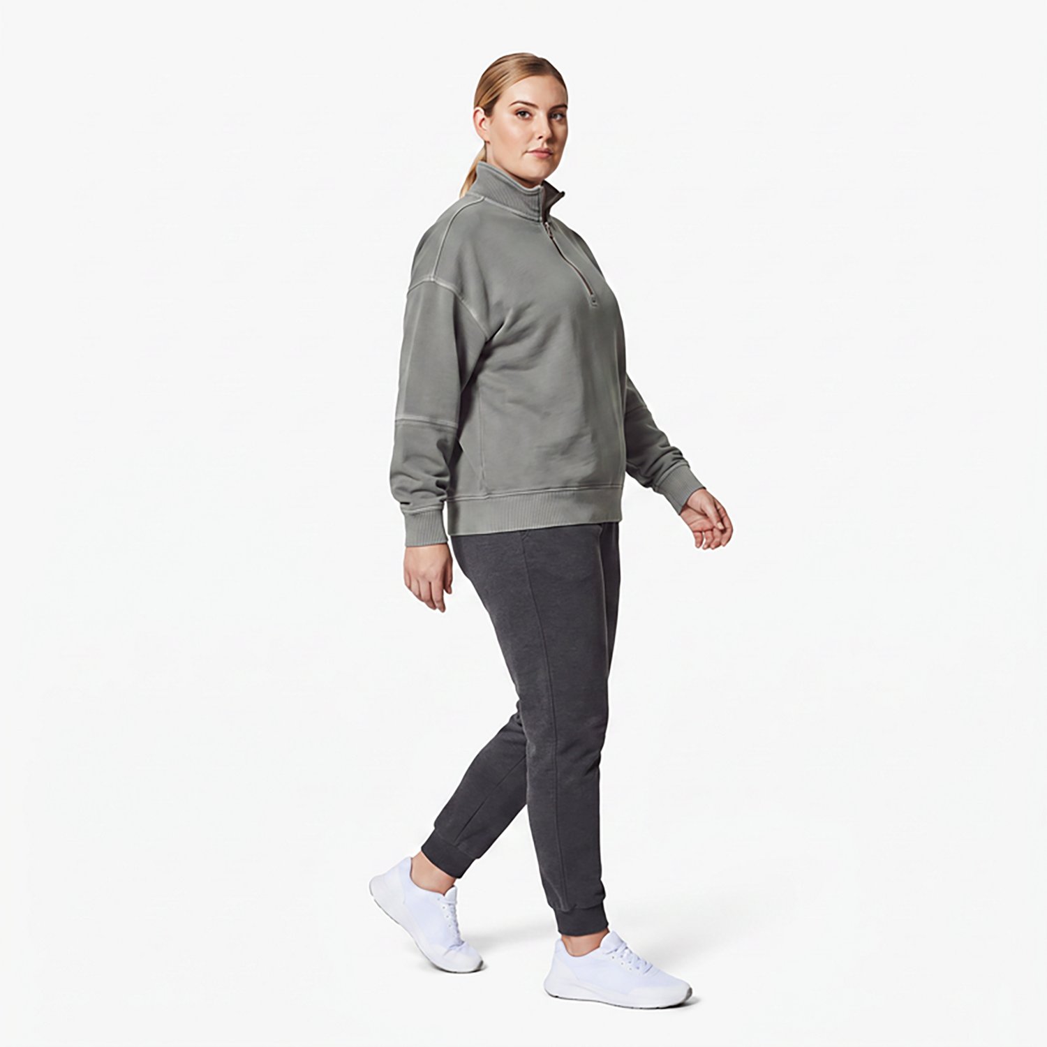 Magellan Outdoors Women's Campfire Washed 1/2-Zip Sweatshirt - view number 3