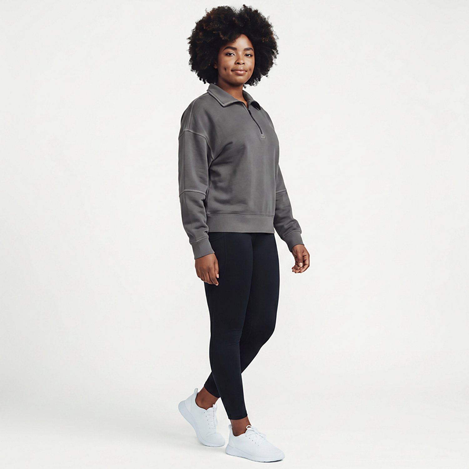Magellan Outdoors Women's Campfire Washed 1/2-Zip Sweatshirt - view number 3