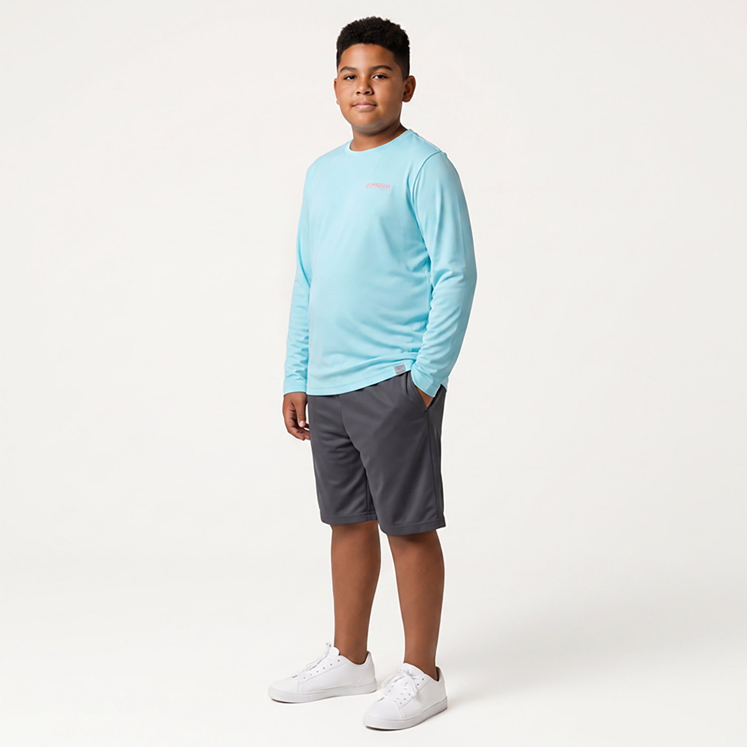 Magellan Outdoors Boys’ Casting Crew Fish Back Long Sleeve T-shirt - view number 2