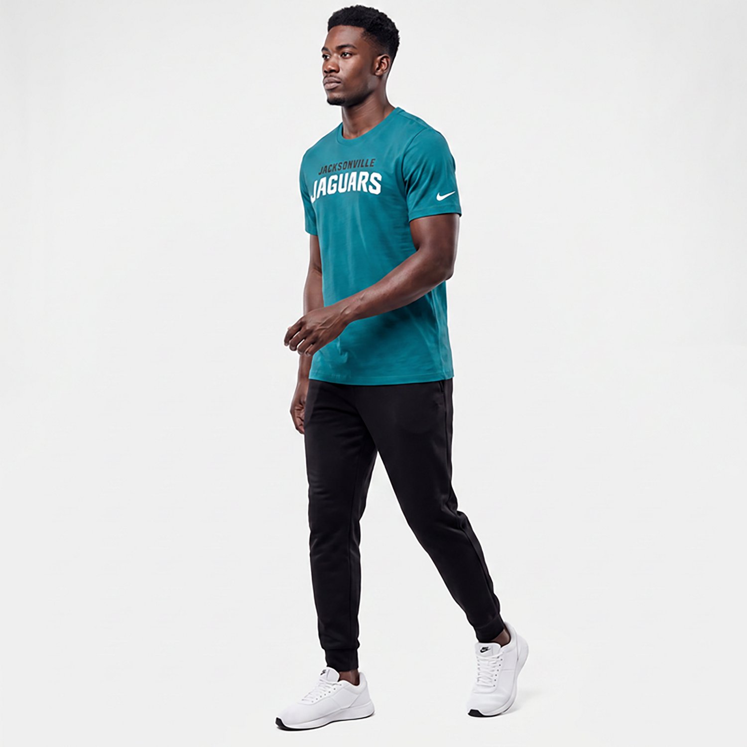 Nike Men's Jacksonville Jaguars Wordmark Essential Graphic T-shirt - view number 3