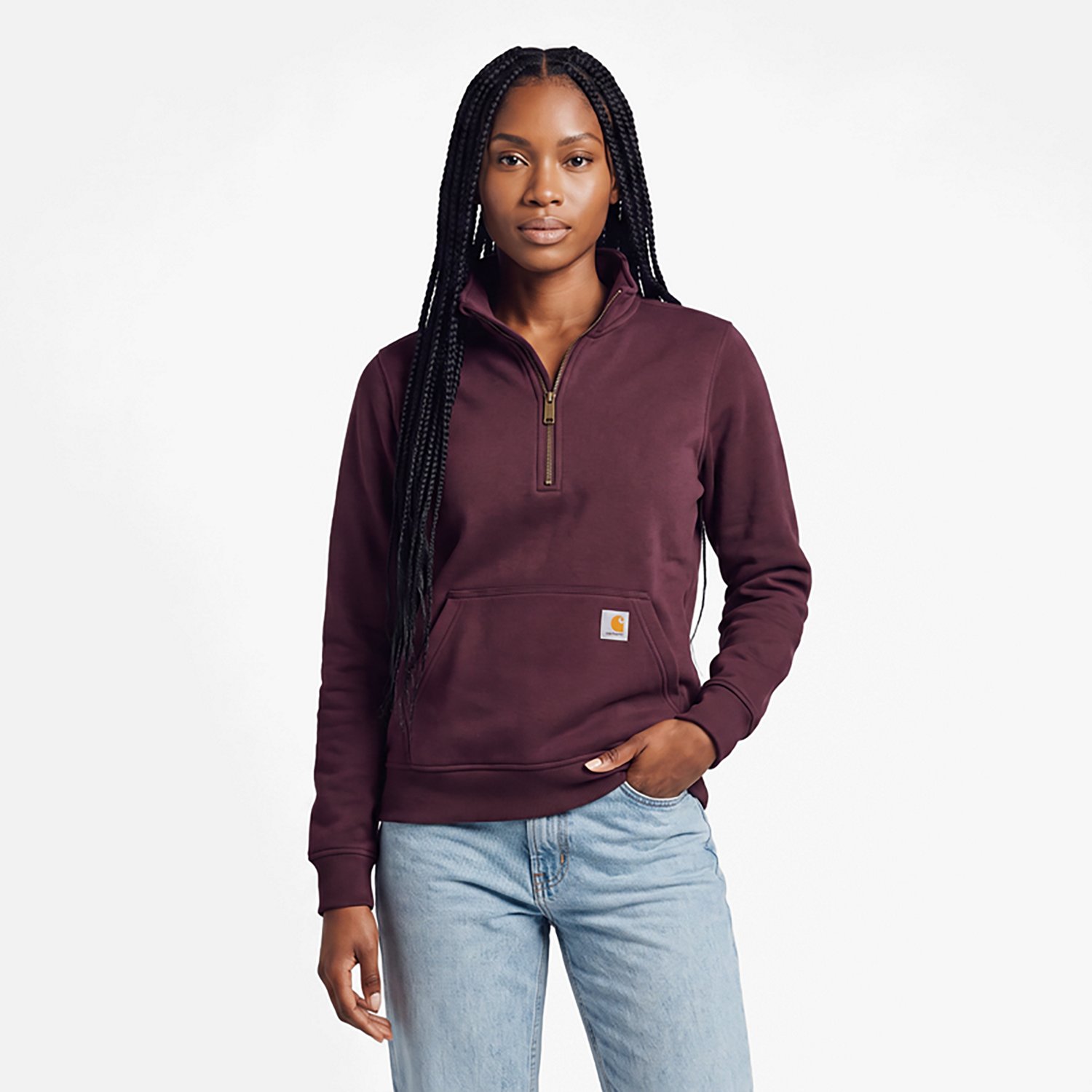 Carhartt Women's Mock Neck 1/4-Zip Sweatshirt - view number 2