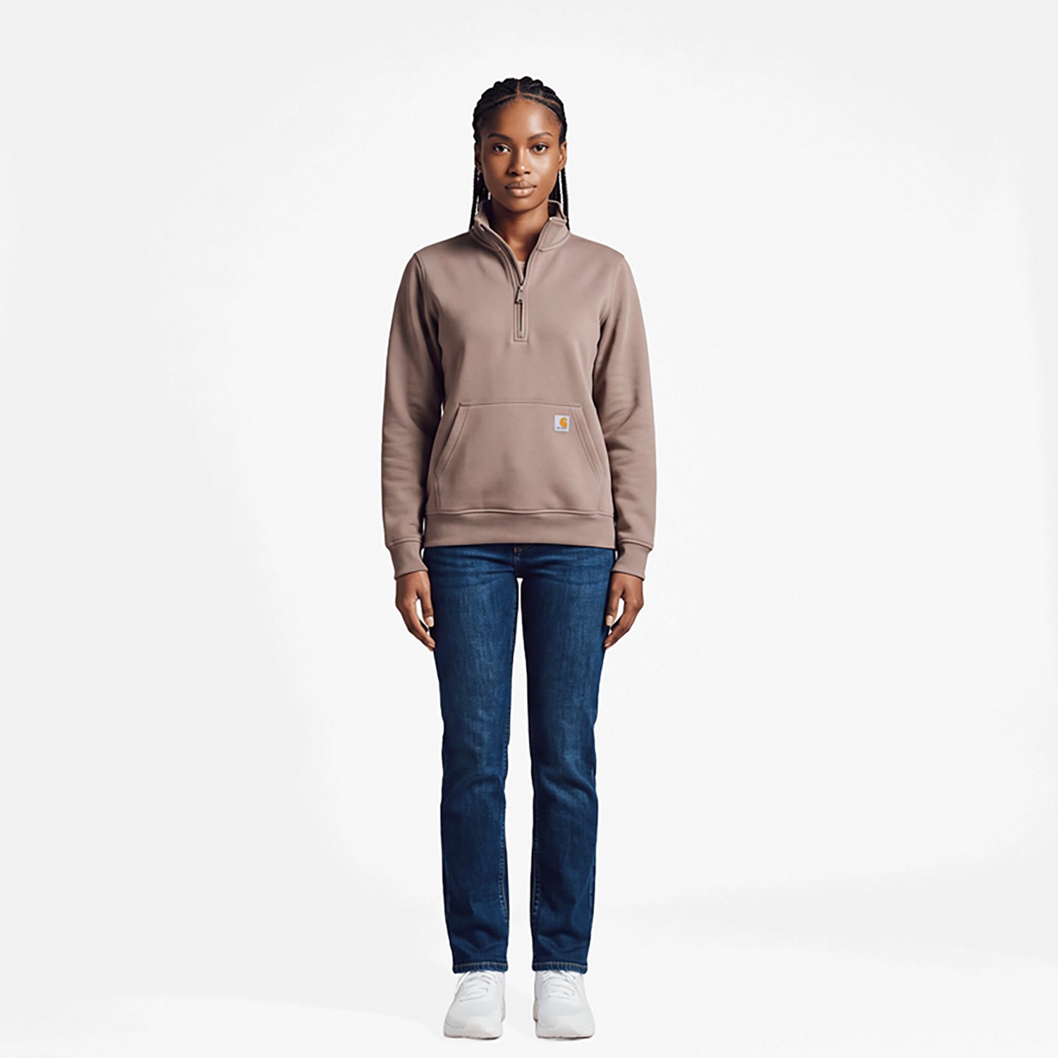 Carhartt Women's Mock Neck 1/4-Zip Sweatshirt