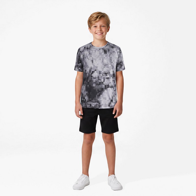 Under Armour Boys' Vanish Printed T-Shirt, Medium, Mod Gray/Mod Gray