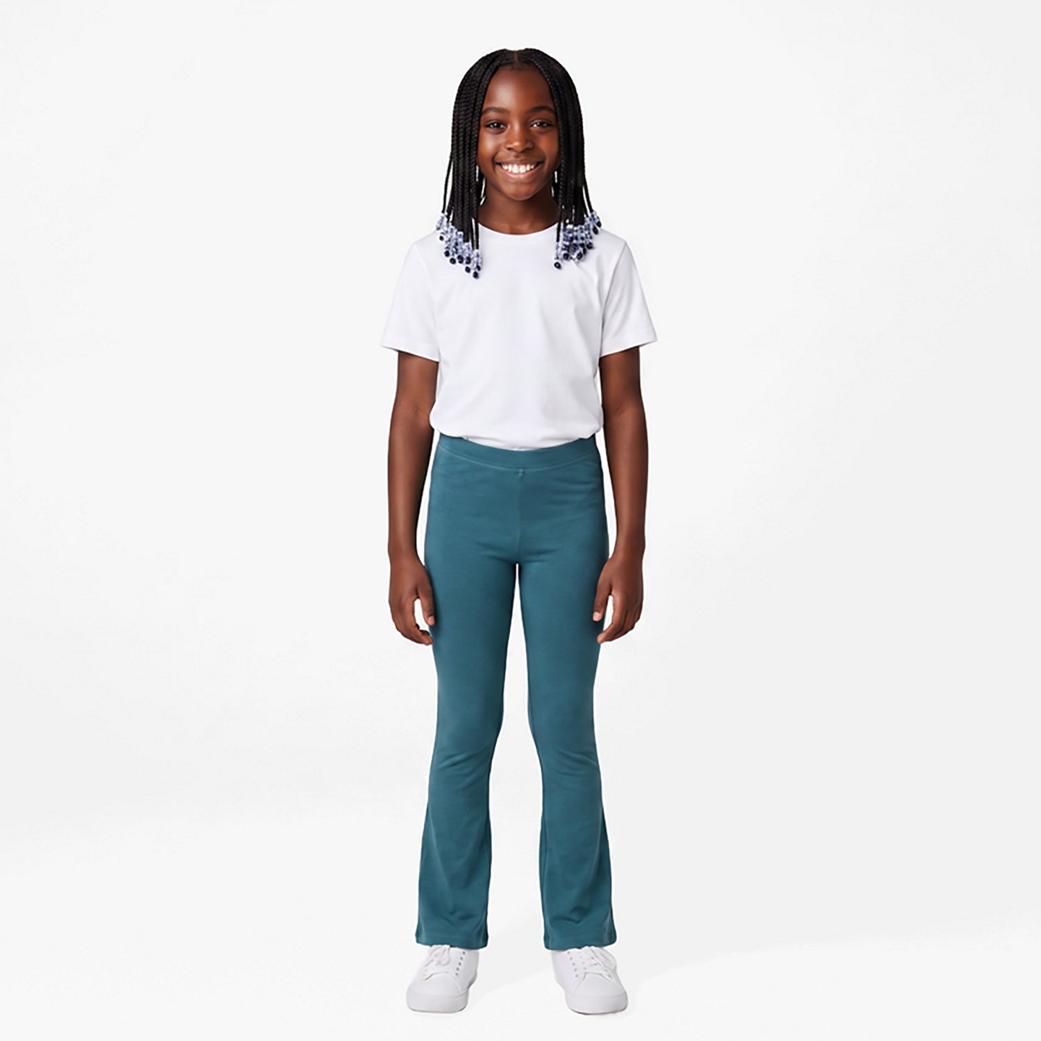 BGC Girls' Wash Flare Slit Leggings