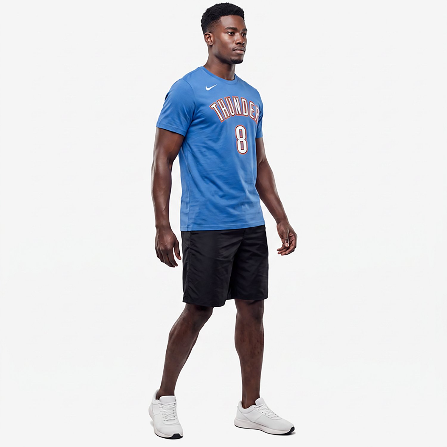 Nike Men's Oklahoma City Thunder Jalen Williams Icon Essential Name & Number Short Sleeve T-shirt