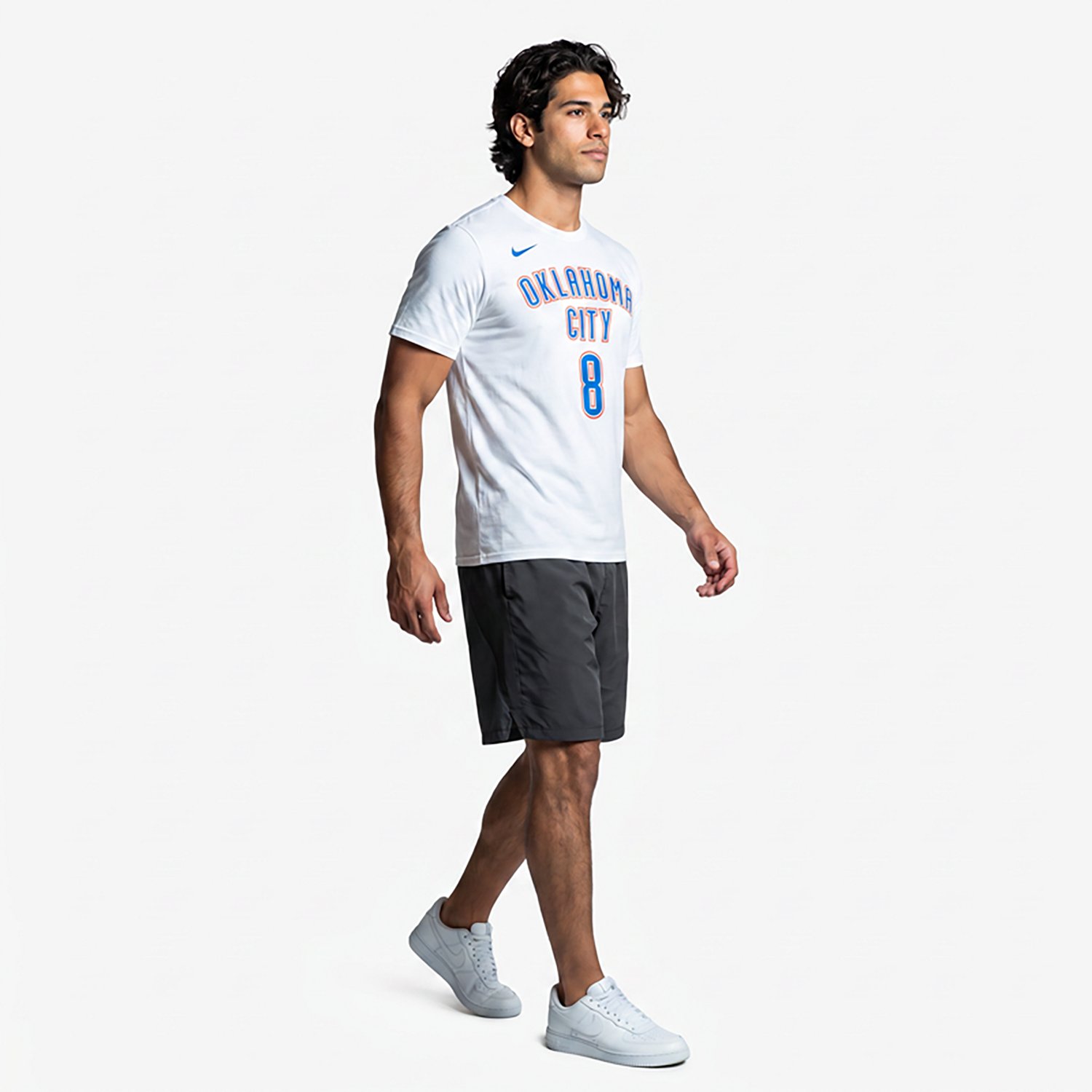 Nike Men's Oklahoma City Thunder Jalen Williams Icon Essential Name & Number Short Sleeve T-shirt - view number 2