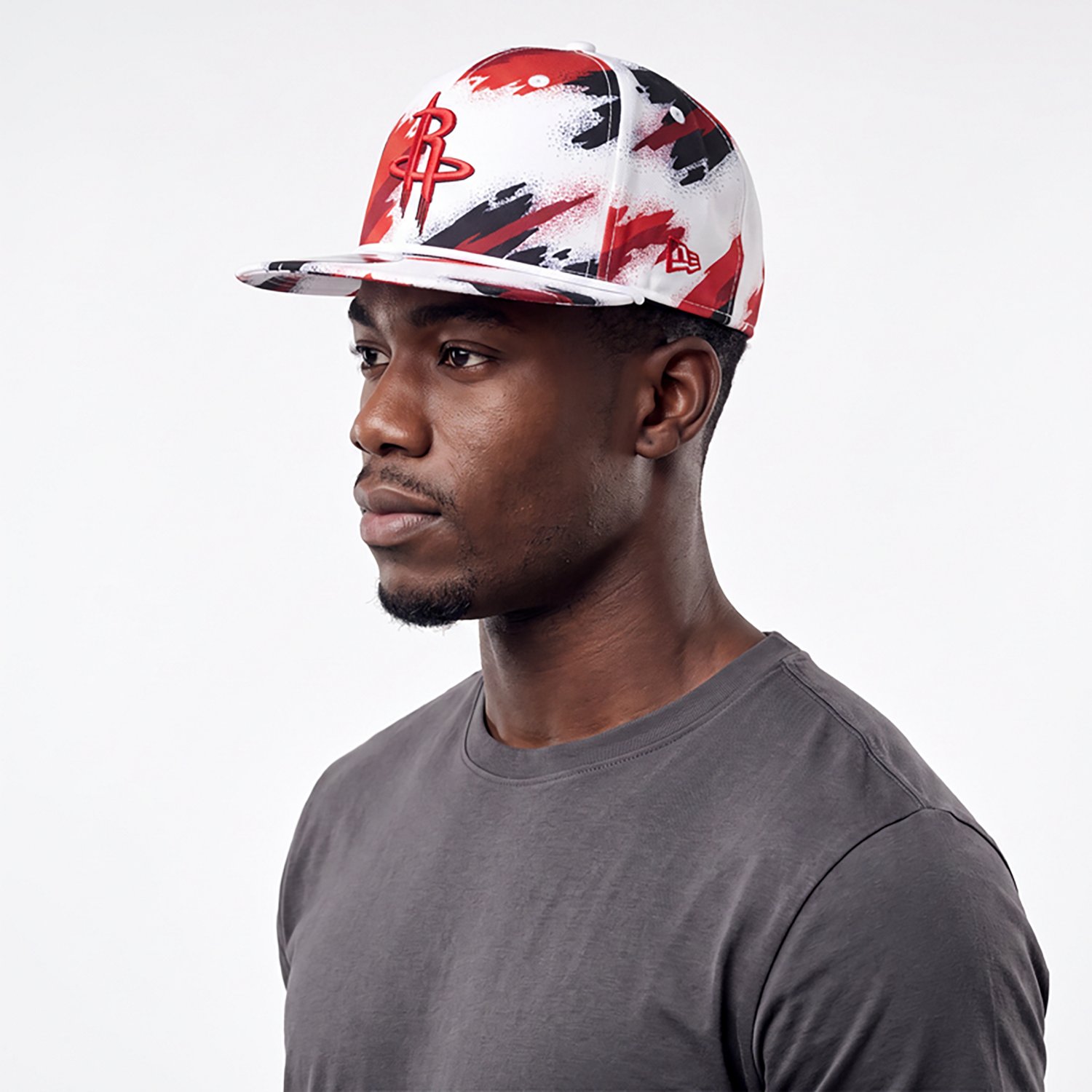 New Era Adults' Houston Rockets 9FIFTY Paint Cap