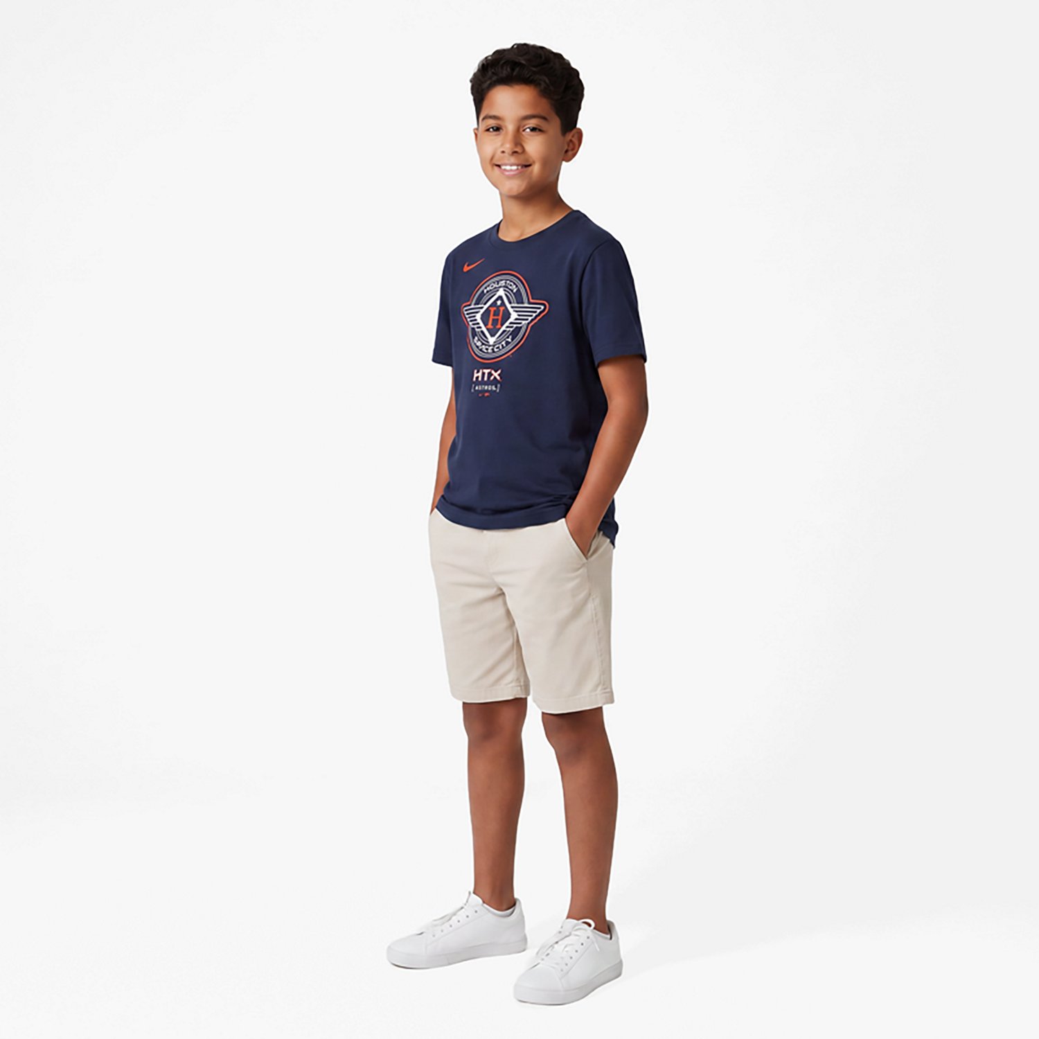 Nike Boys' 4-7 Astros City Connect Logo T-shirt