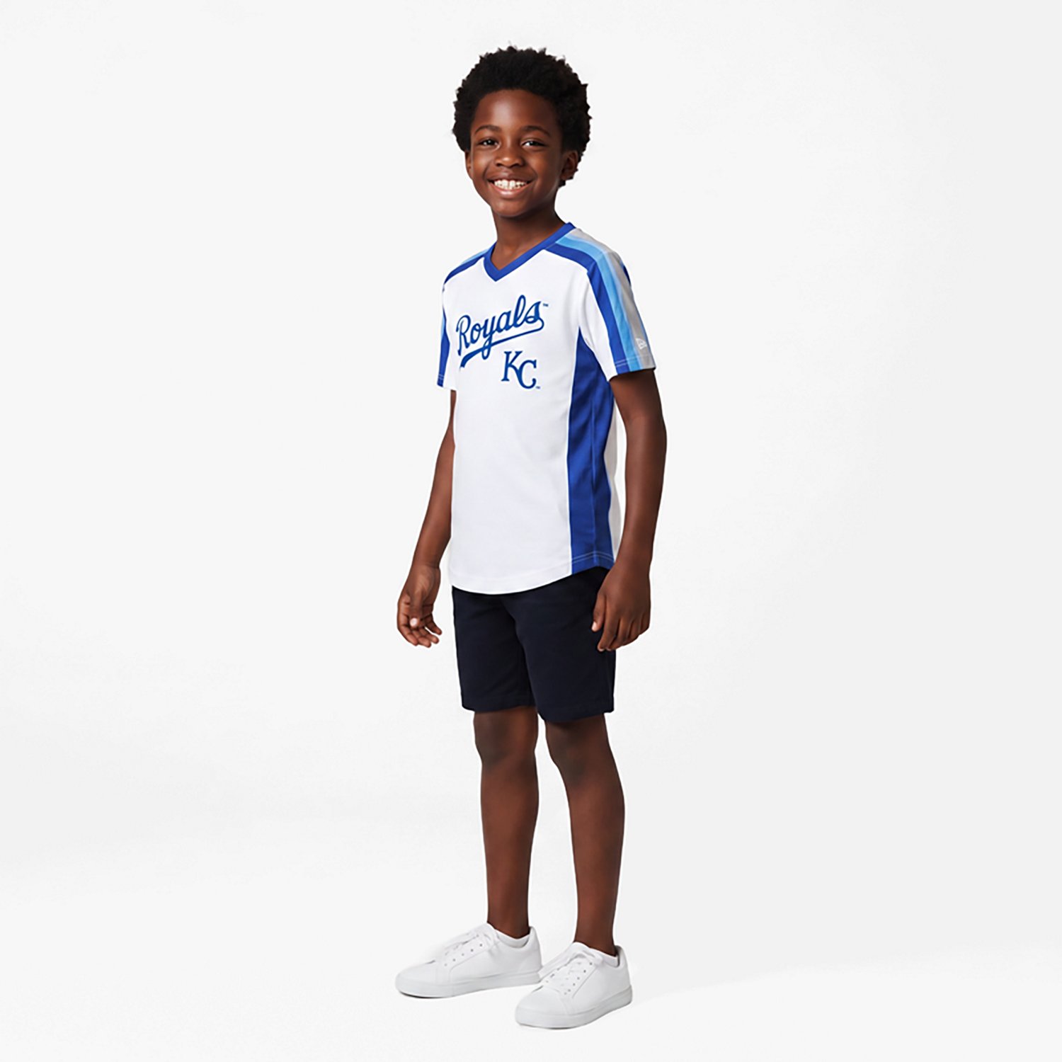 Stitches Boys' Kansas City Royals RBI Shirzy Short Sleeve T-shirt - view number 2