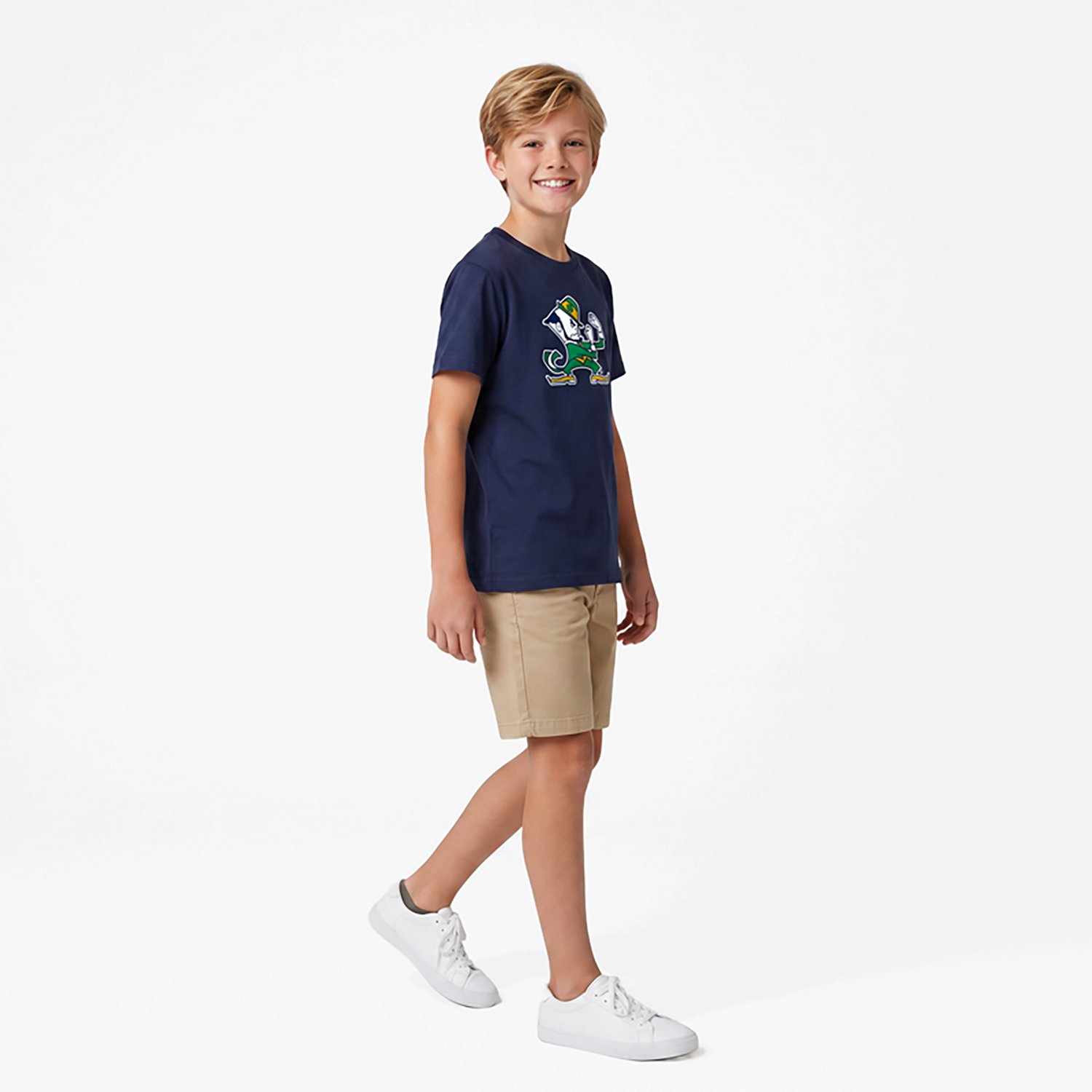 Wes & Willy Boys' Notre Dame Primary Logo T-shirt
