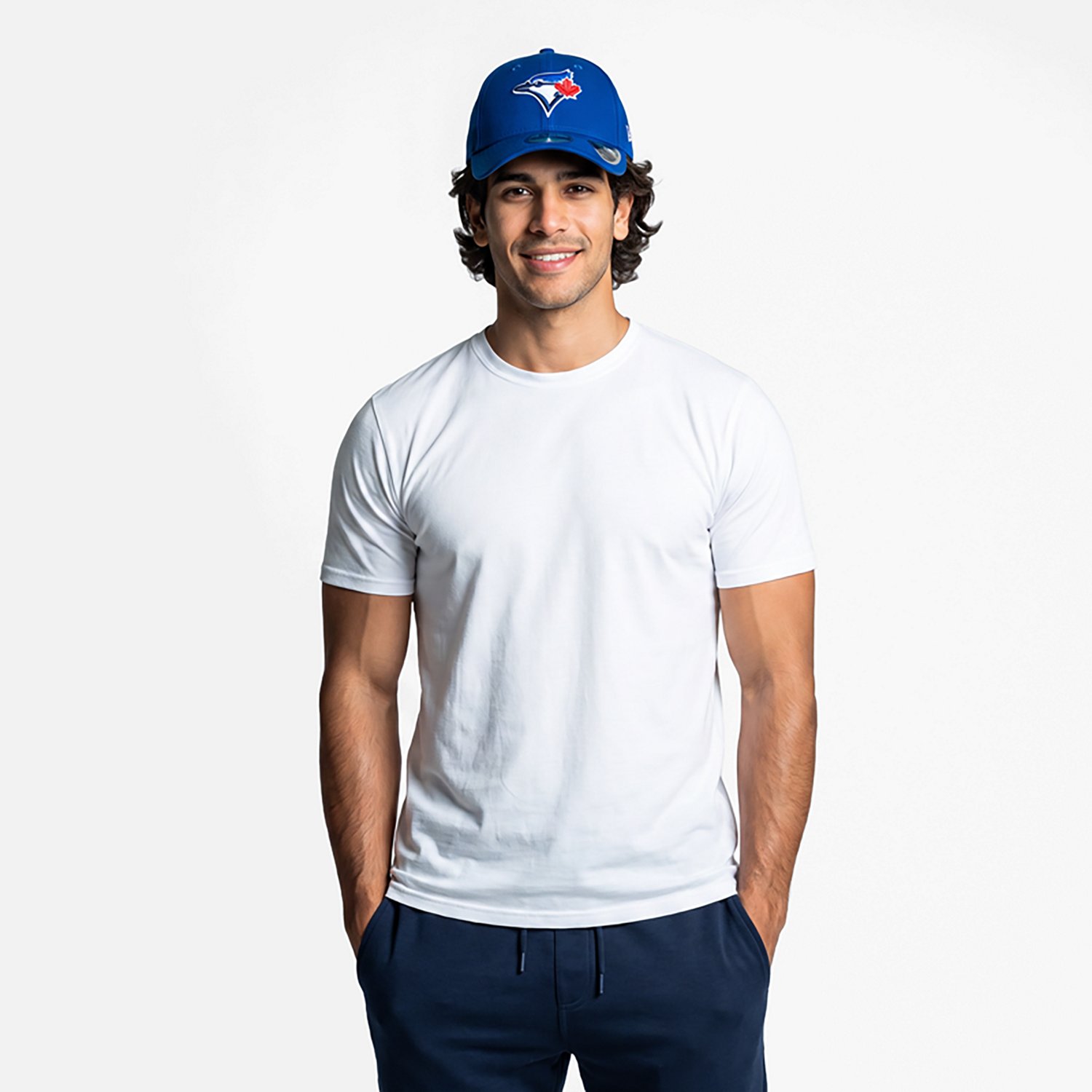 New Era Powder Blue Toronto Blue Jays Player Replica 9FORTY Adjustable Hat