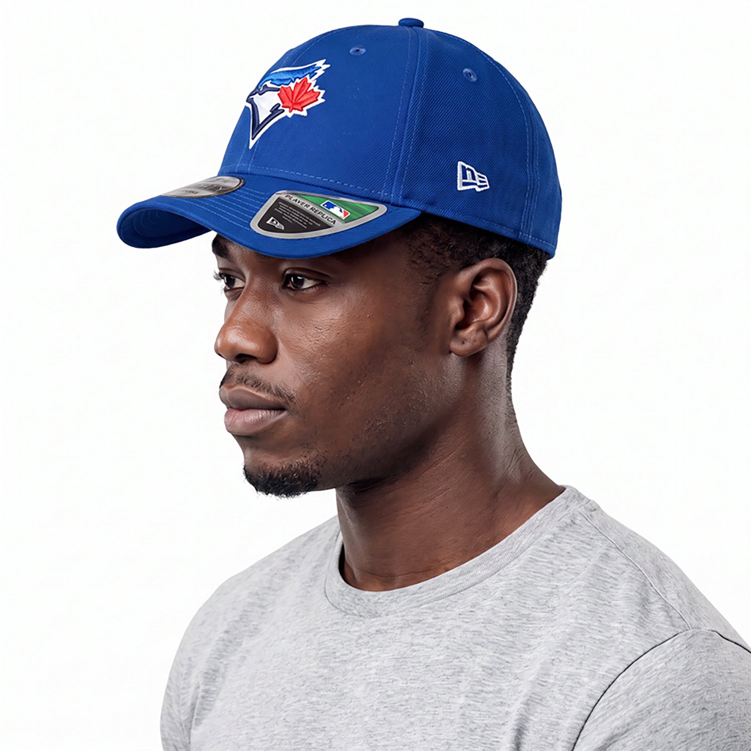 New Era Powder Blue Toronto Blue Jays Player Replica 9FORTY Adjustable Hat - view number 2