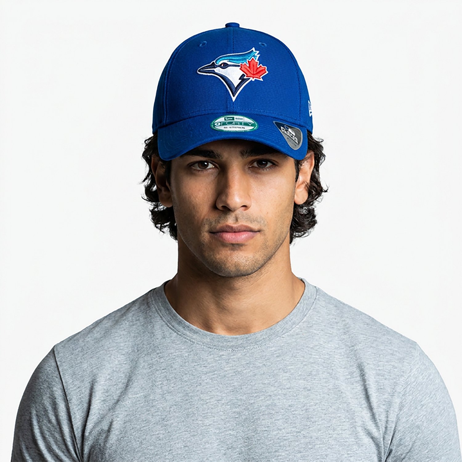 New Era Powder Blue Toronto Blue Jays Player Replica 9FORTY Adjustable Hat - view number 3