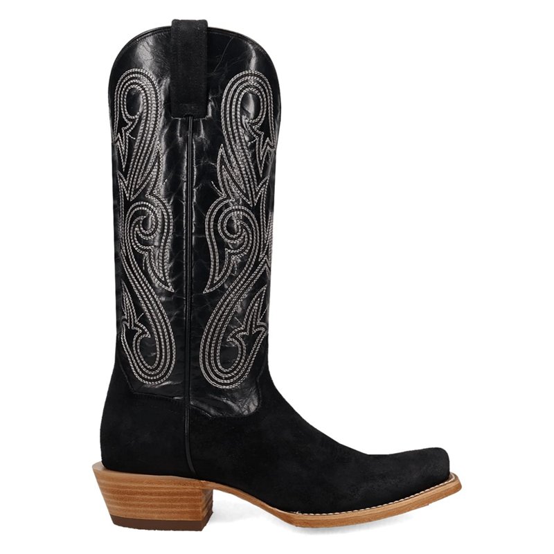 Dan Post Boots Lanessa Leather Square Toe Pull On Cowboy Boots