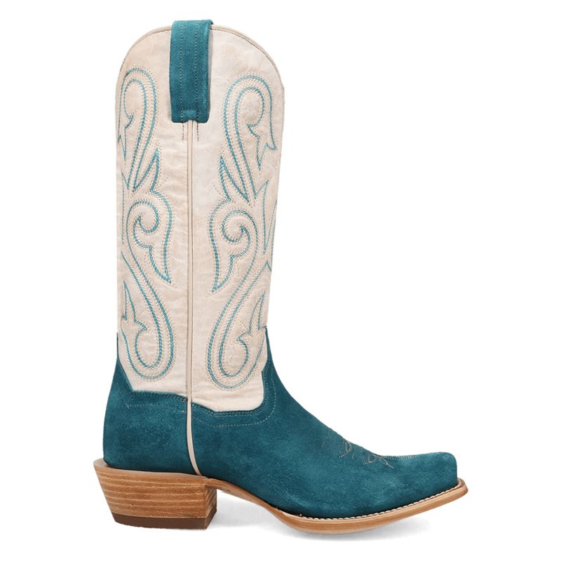 Dan Post Boots Lanessa Leather Square Toe Pull On Cowboy Boots