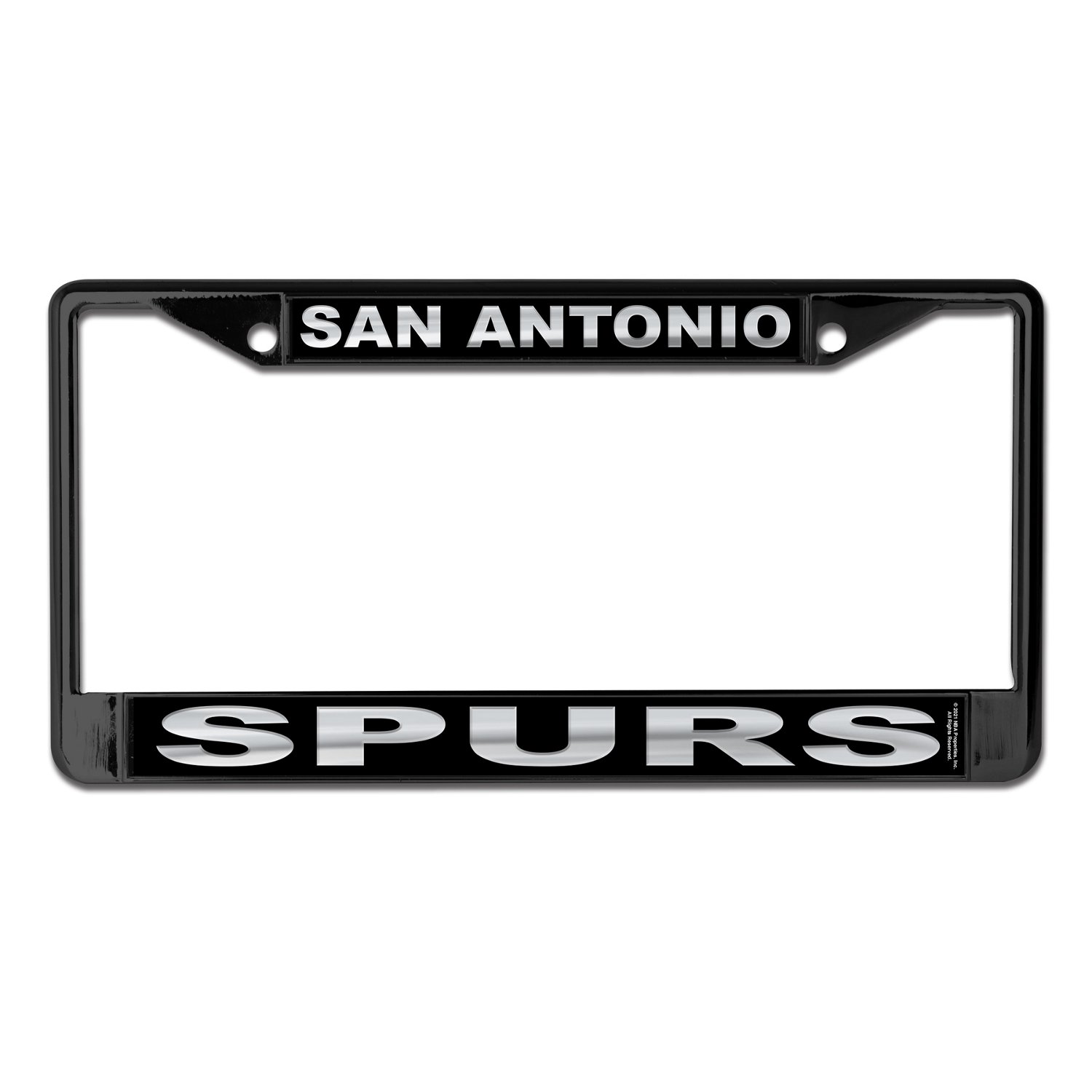 WinCraft Spurs Blackout License Plate Frame