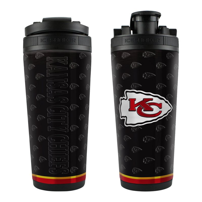 WinCraft Kansas City Chiefs 26 oz 4D Midnight Ice Shaker